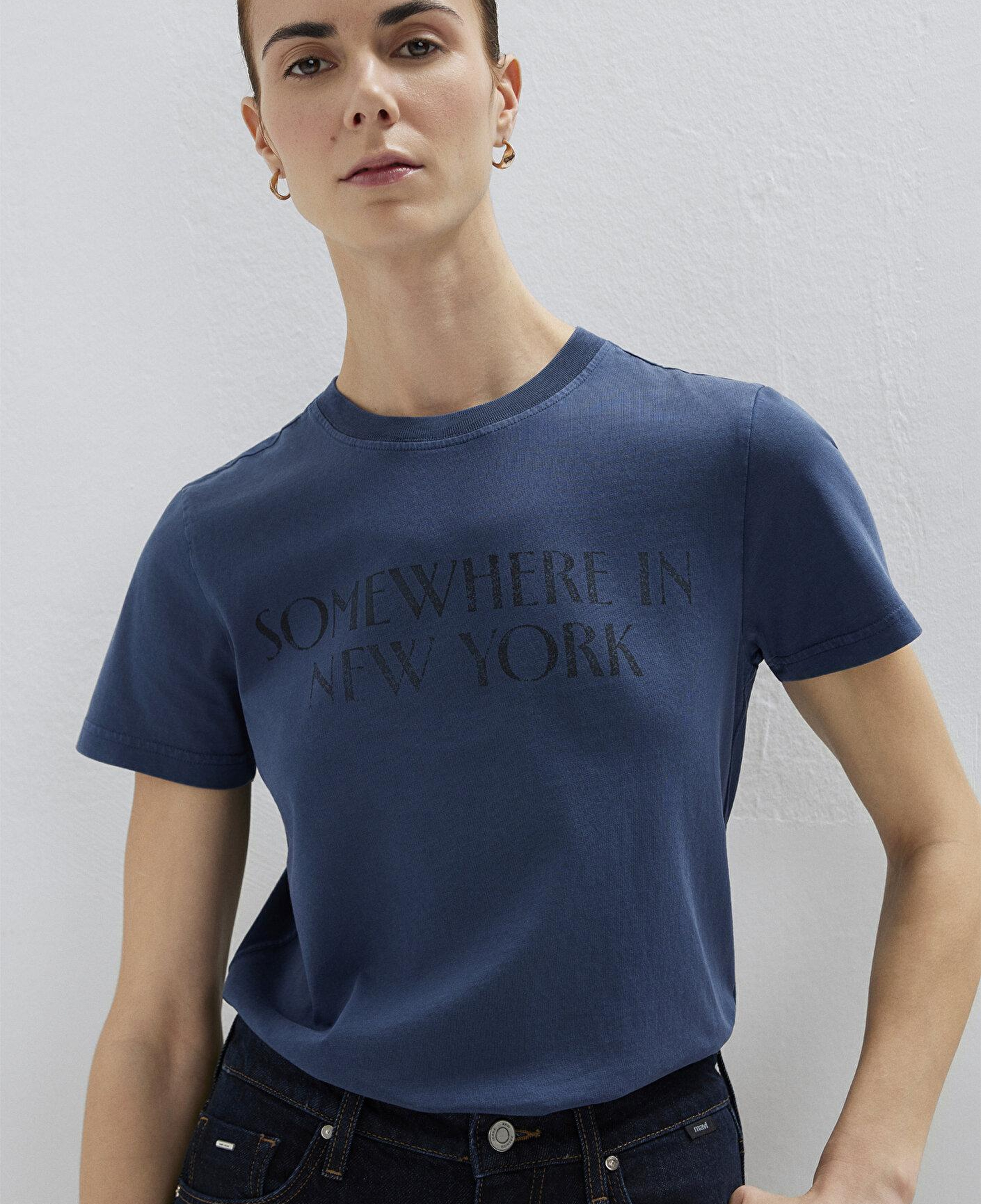Mavi New York Baskılı Lacivert Tişört Slim Fit / Dar Kesim 1614315-70757