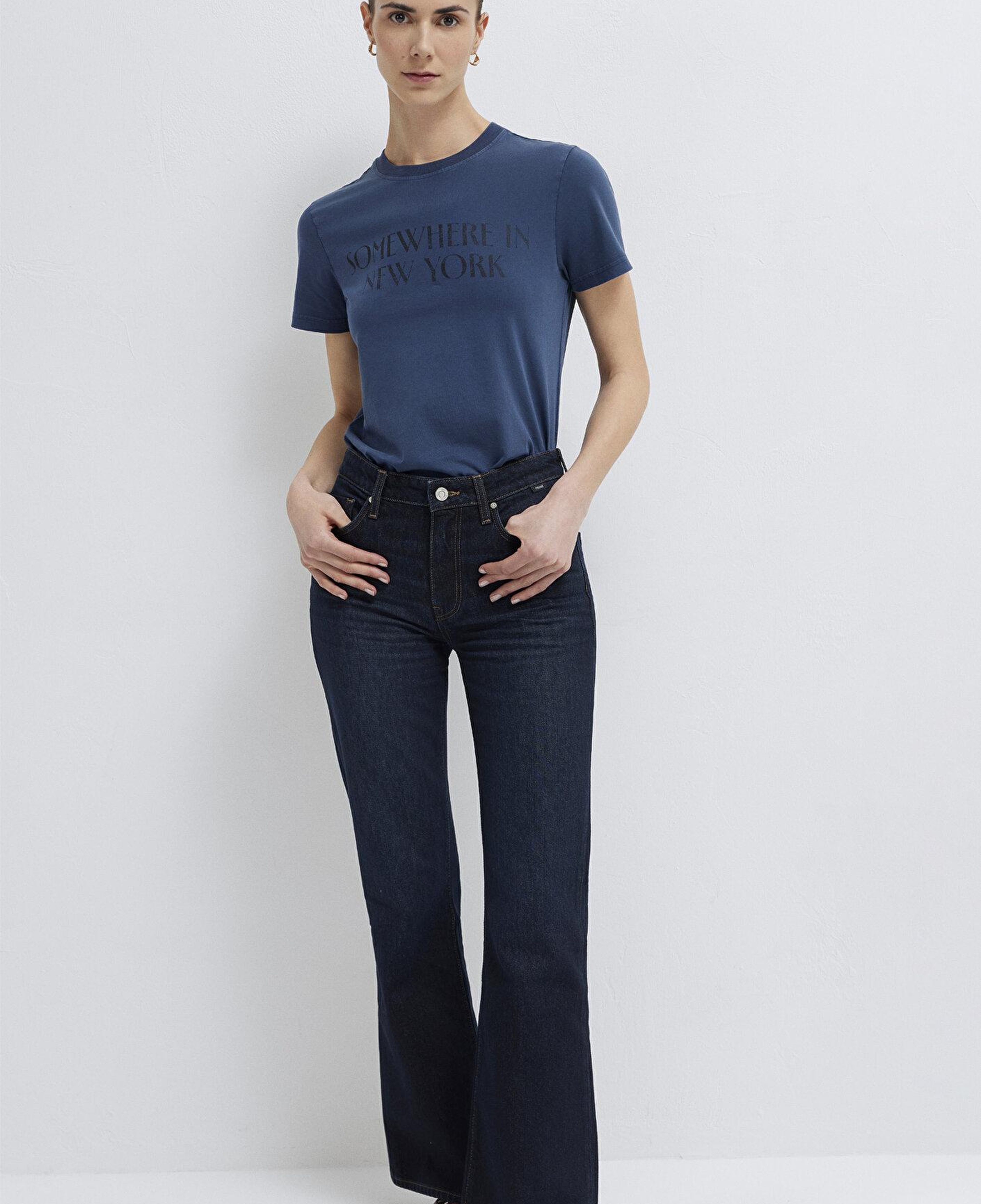 Mavi New York Baskılı Lacivert Tişört Slim Fit / Dar Kesim 1614315-70757
