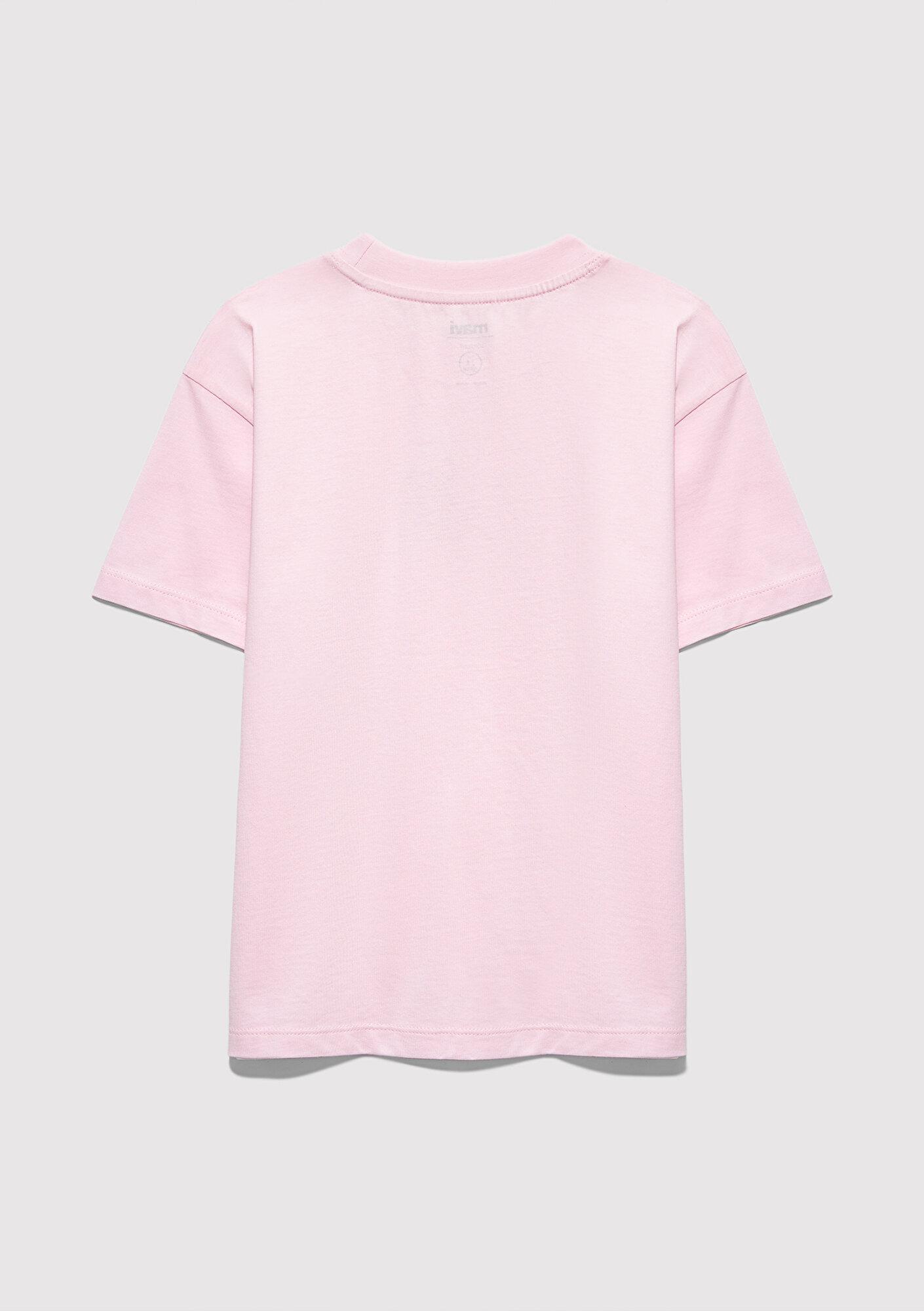 Mavi Mavi Baskılı Pembe Tişört Loose Fit / Bol Rahat Kesim 7610475-90773