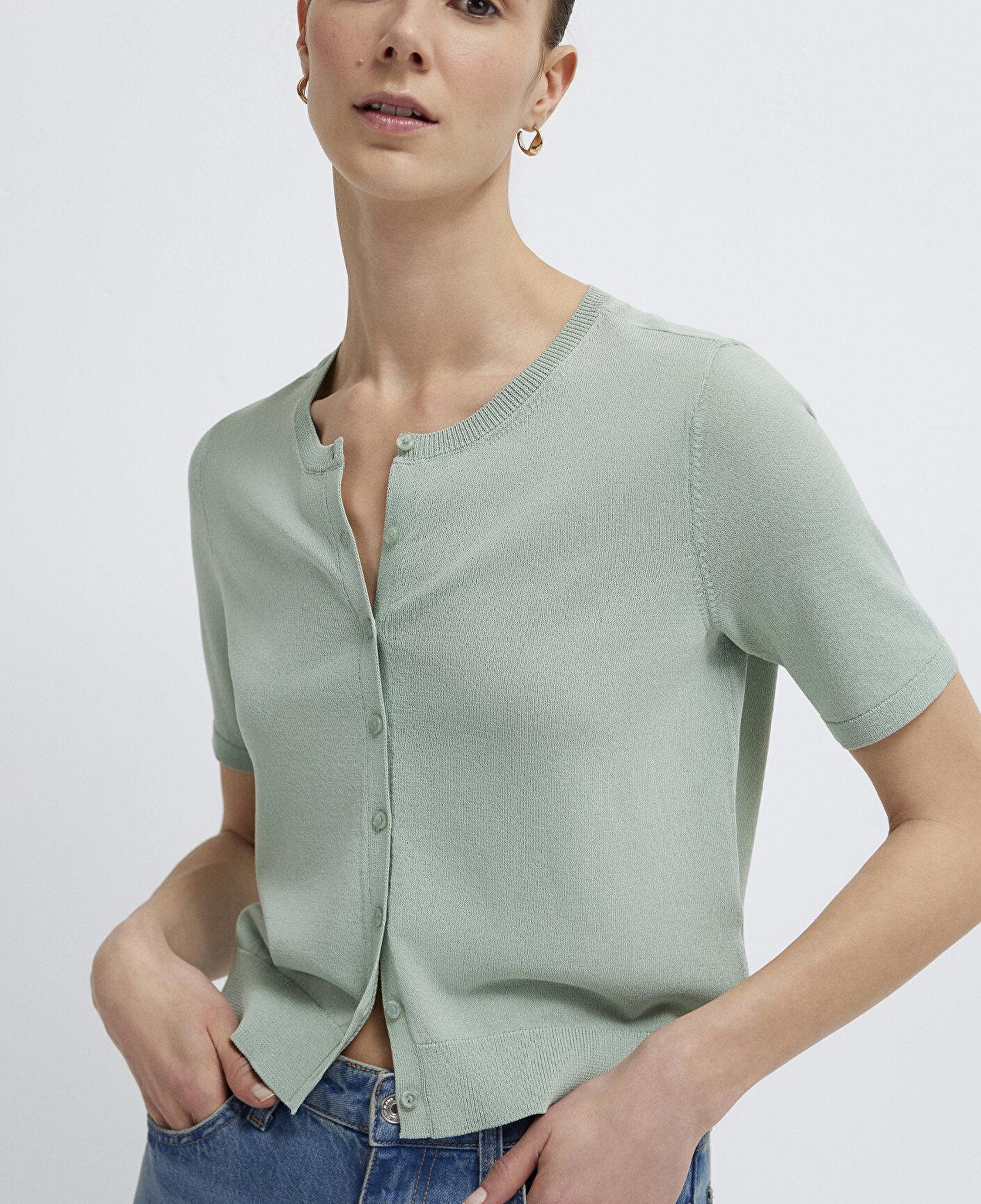 Mavi Yeşil Hırka Slim Fit / Dar Kesim 1710891-71455