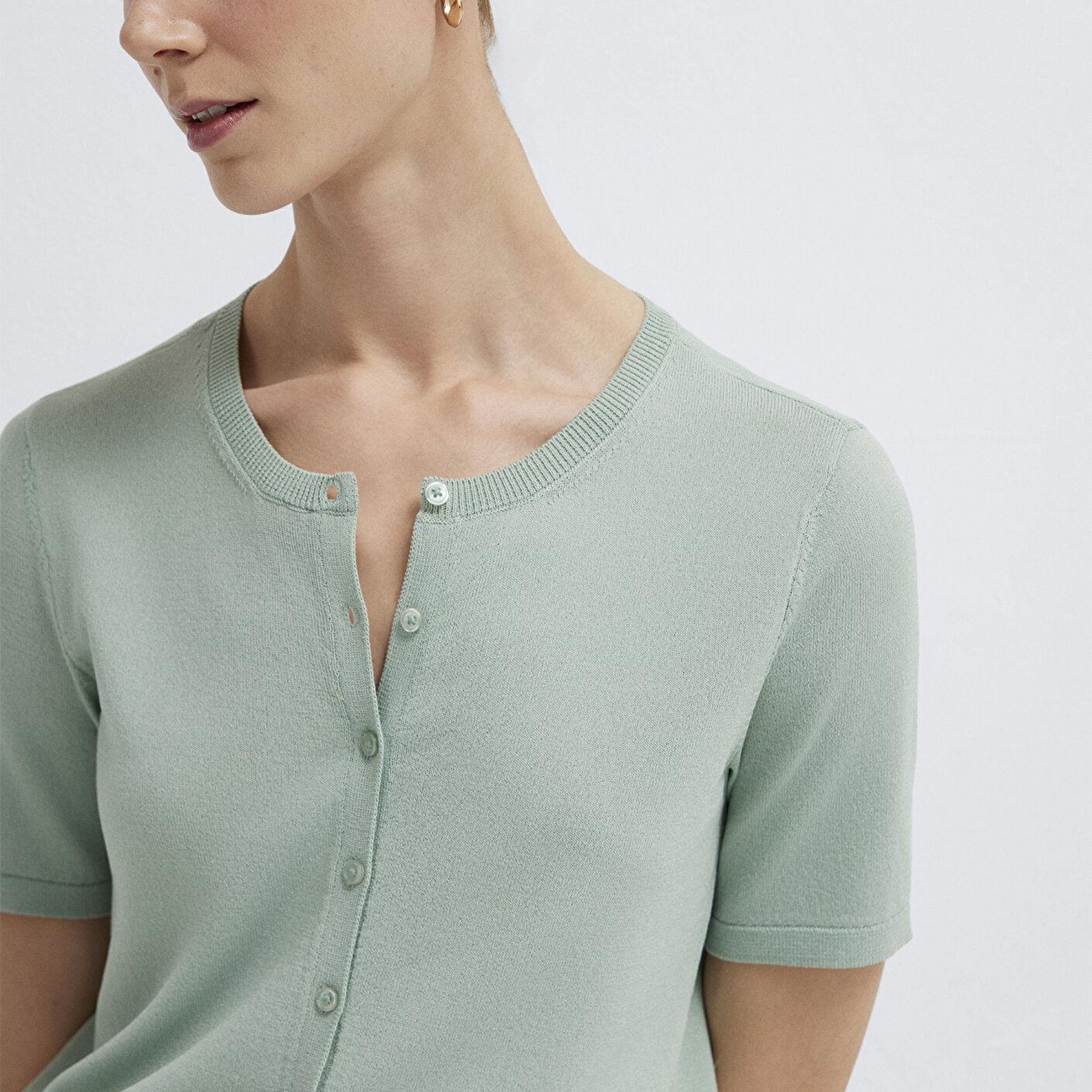 Mavi Yeşil Hırka Slim Fit / Dar Kesim 1710891-71455