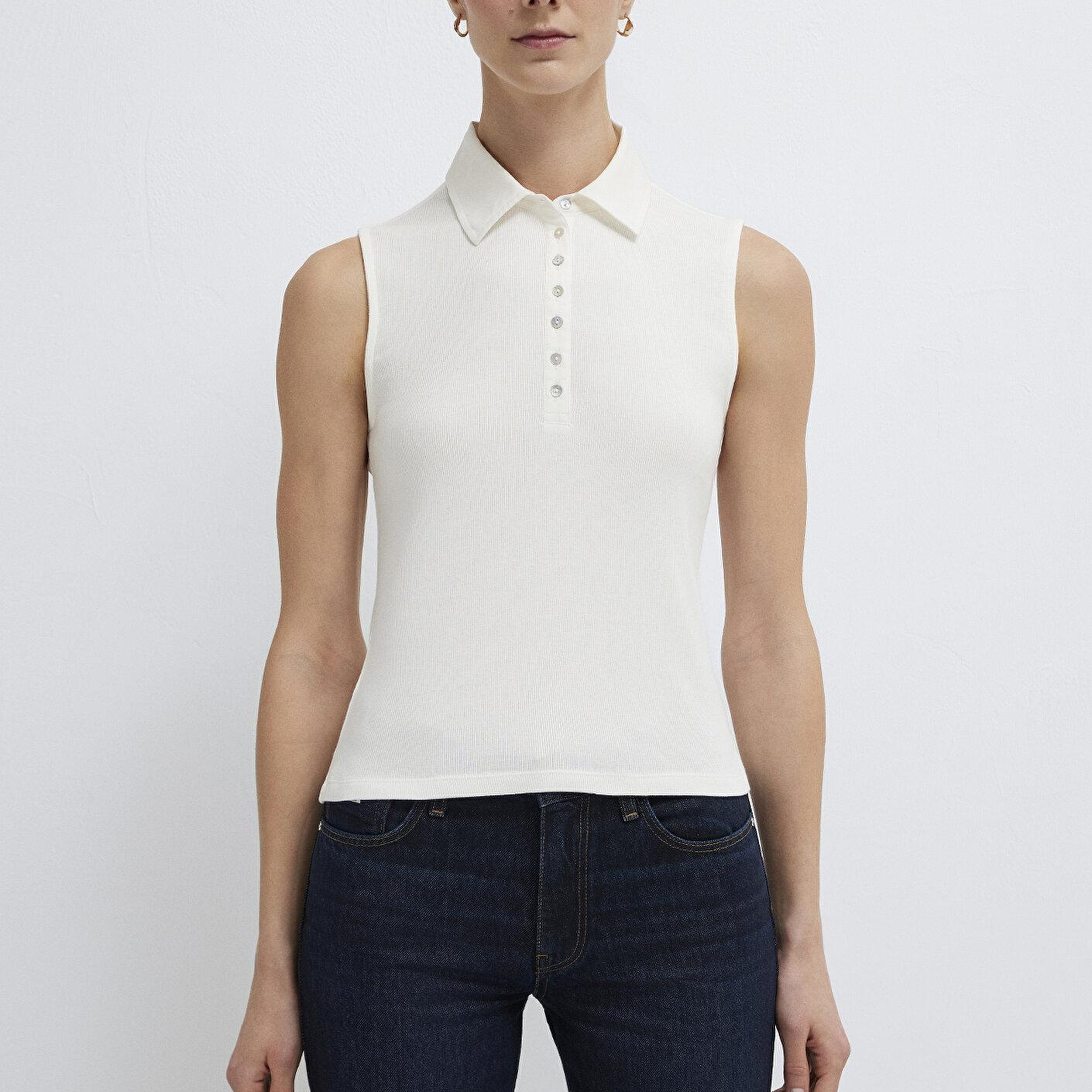 Mavi Ekru Polo Tişört Slim Fit / Dar Kesim 1613929-70057