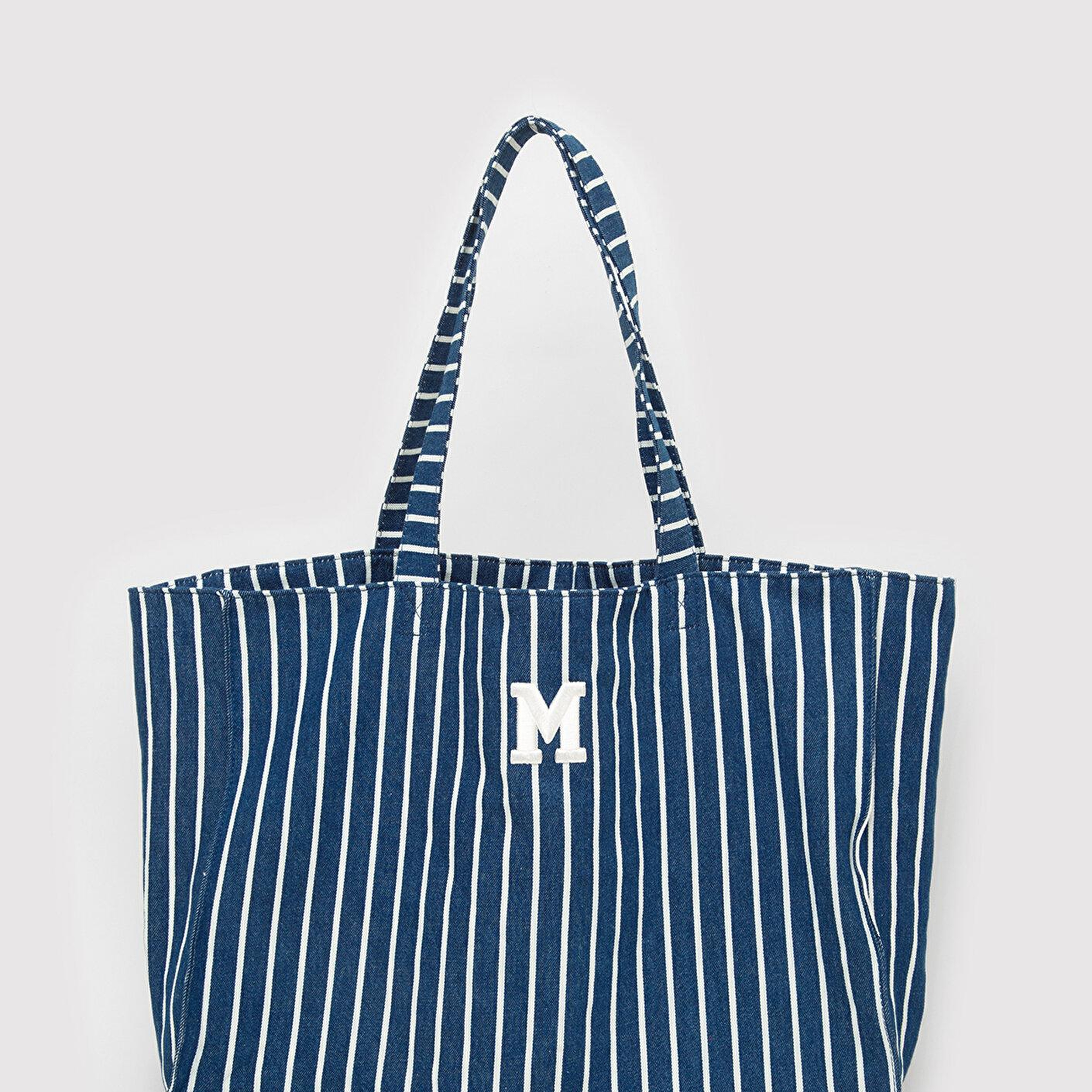 Mavi M Logo İşlemeli Denim Omuz Çantası 1913787-32177