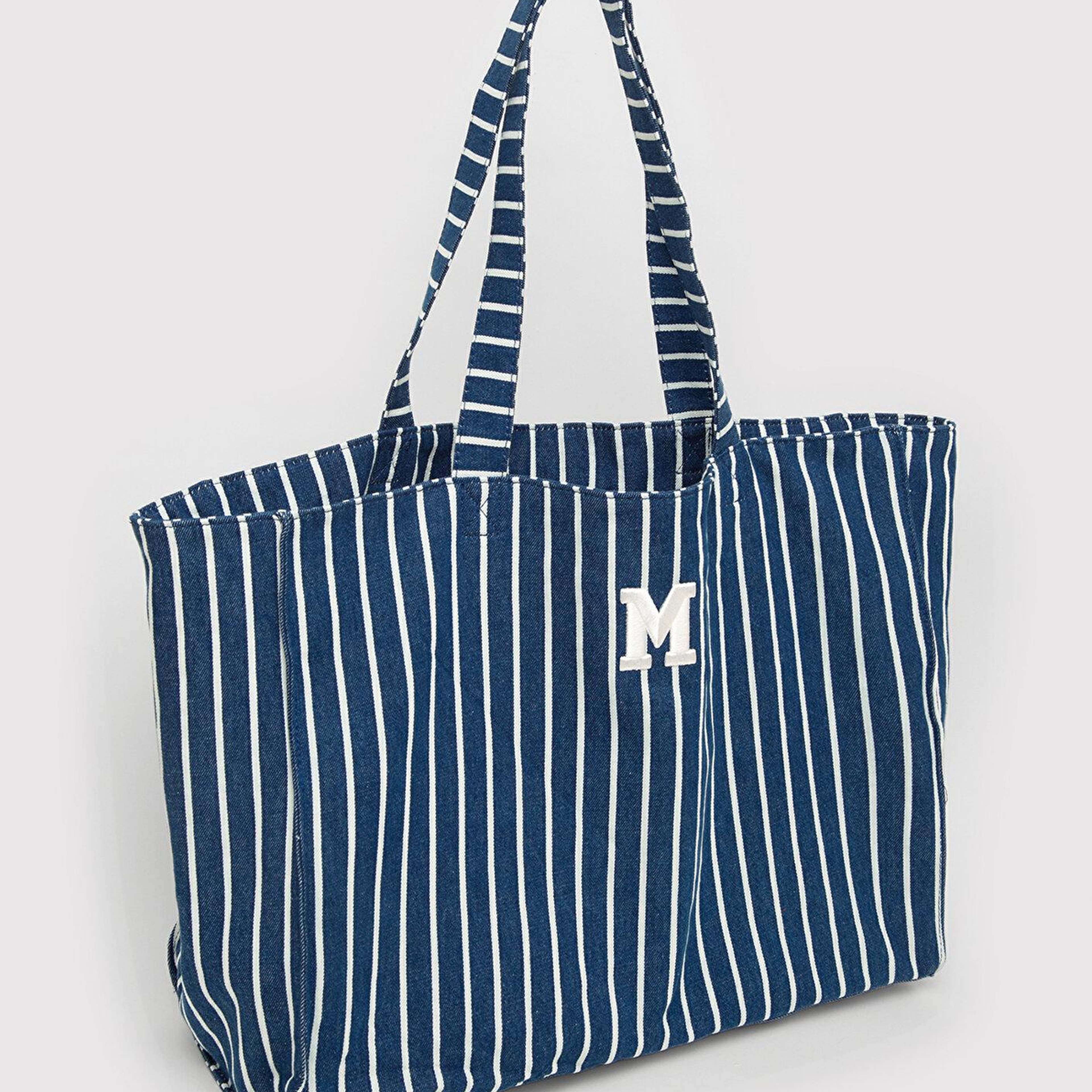 Mavi M Logo İşlemeli Denim Omuz Çantası 1913787-32177