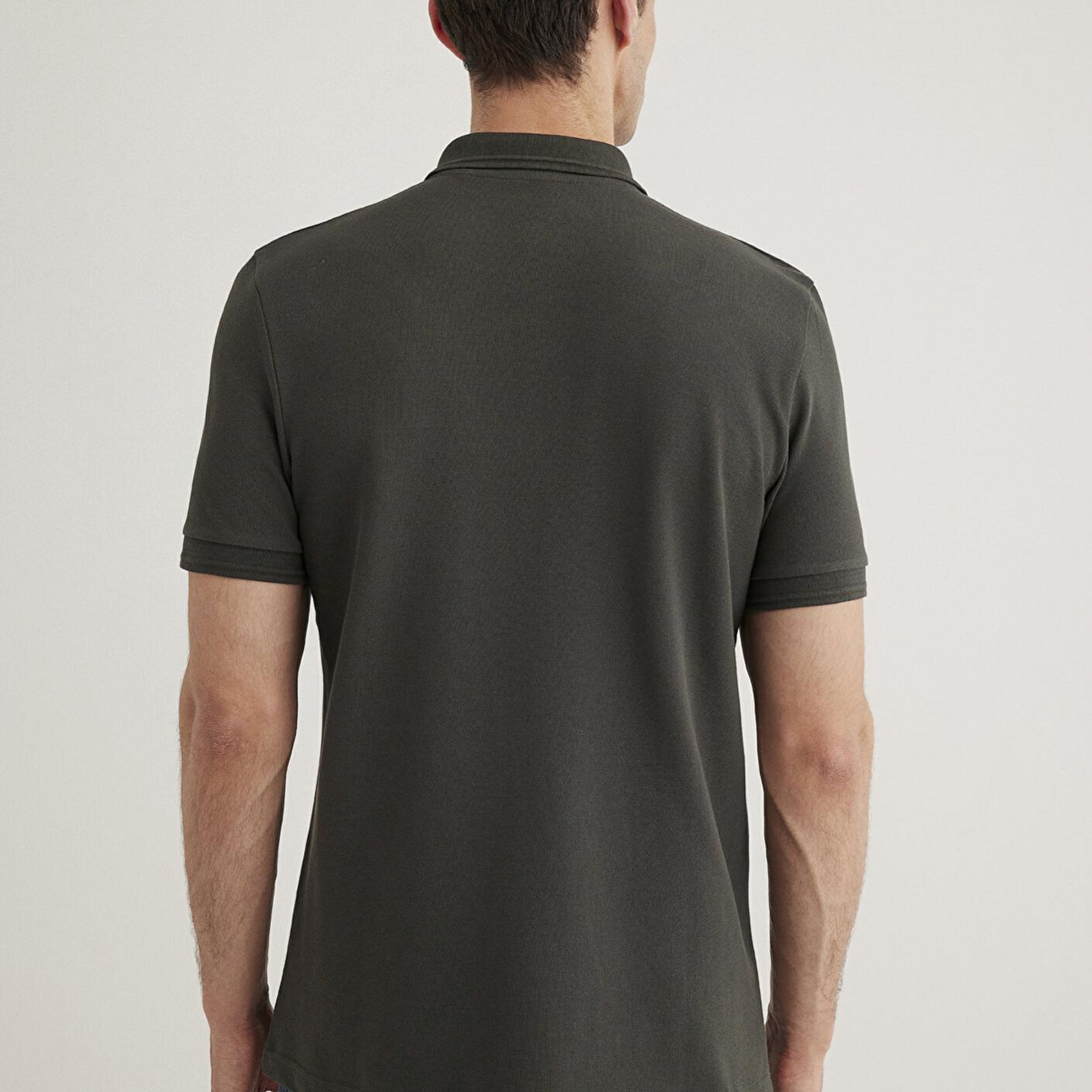 Mavi Yeşil Polo Tişört Slim Fit / Dar Kesim 064946-71587