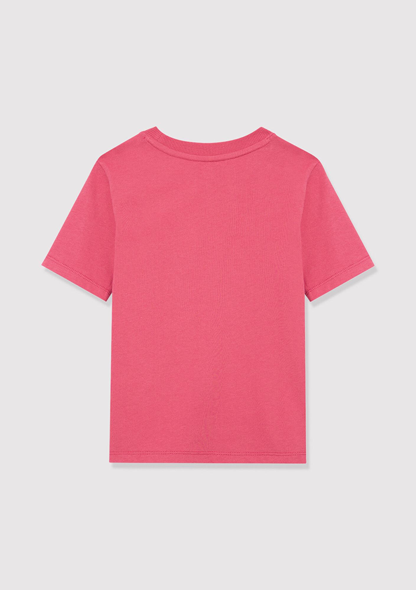 Mavi Mavi Logo Baskılı Pembe Tişört Regular Fit / Normal Kesim 7610109-71088