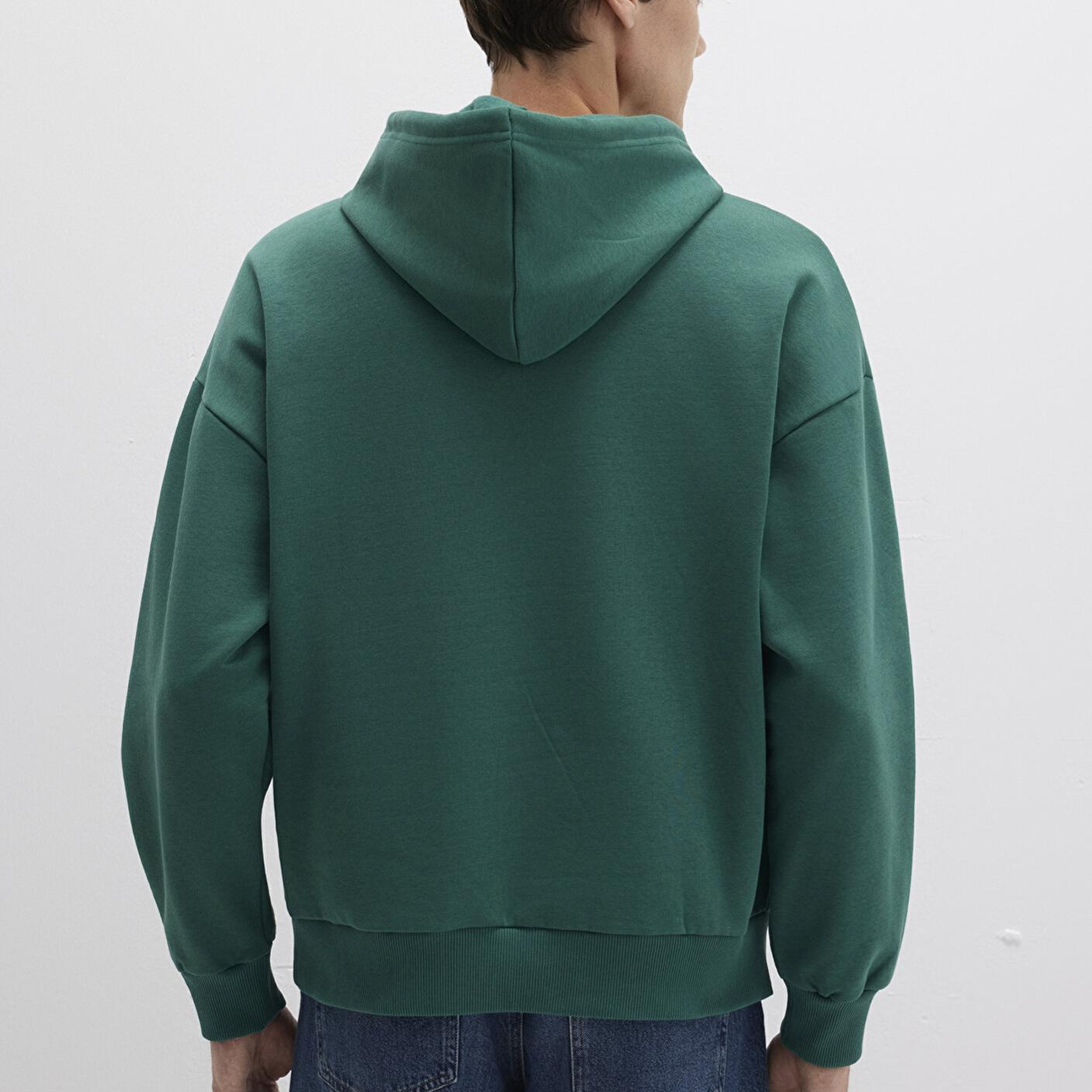 Mavi Mavi Logo Baskılı Kapüşonlu Yeşil Sweatshirt 067149-71874