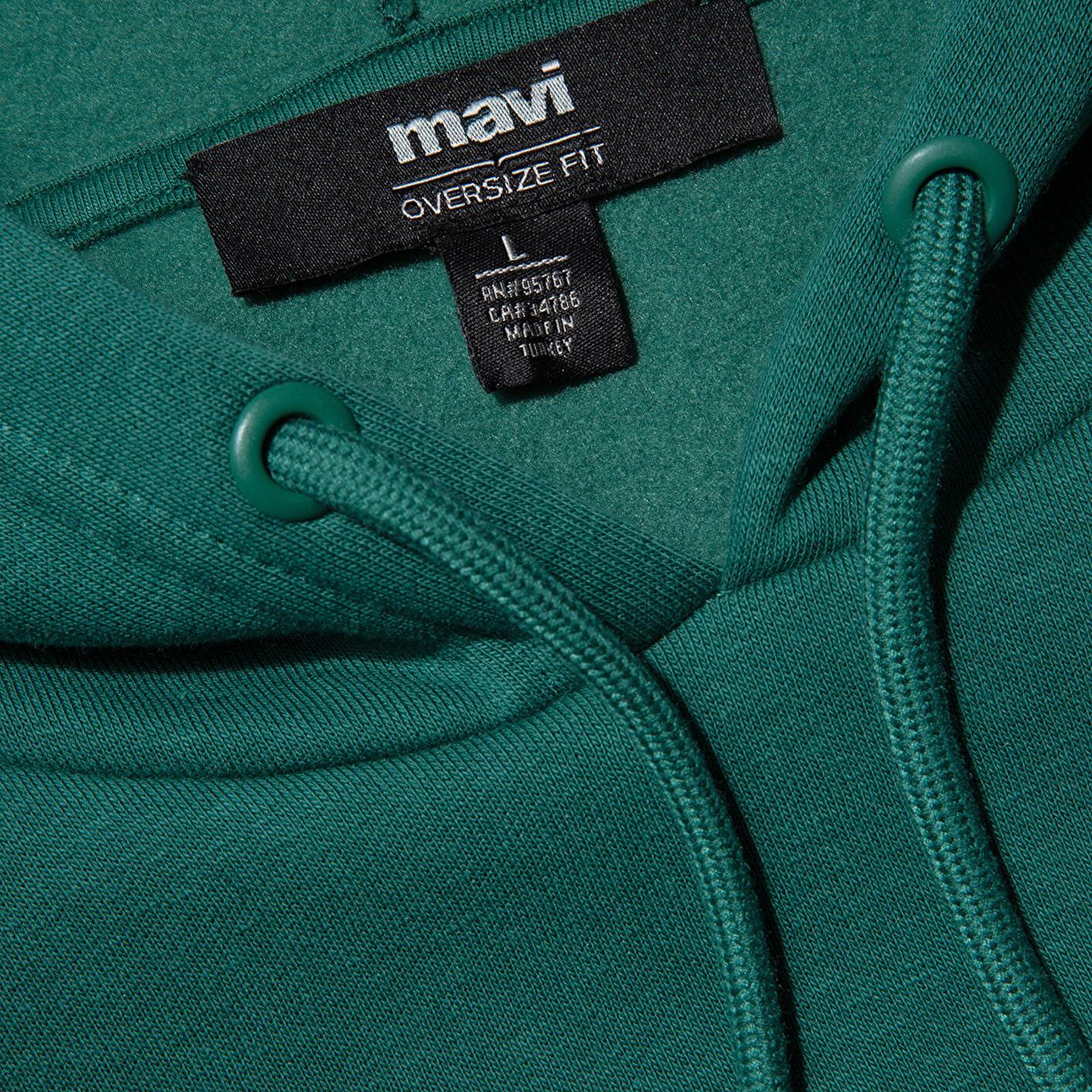 Mavi Mavi Logo Baskılı Kapüşonlu Yeşil Sweatshirt 067149-71874