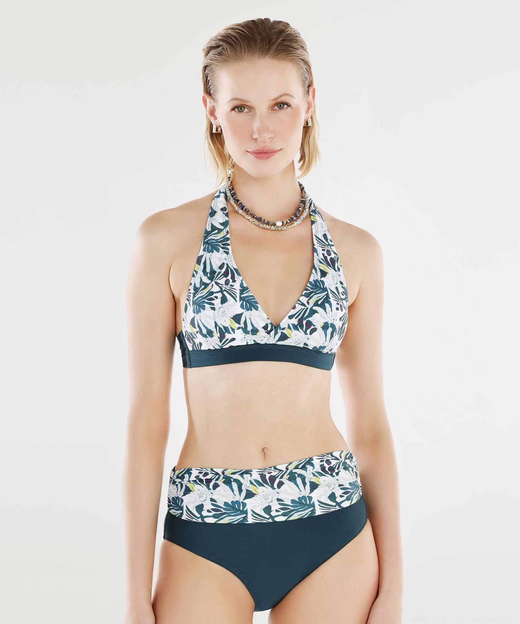 YARGICI Bağlama Detaylı Kruvaze Bikini Üst