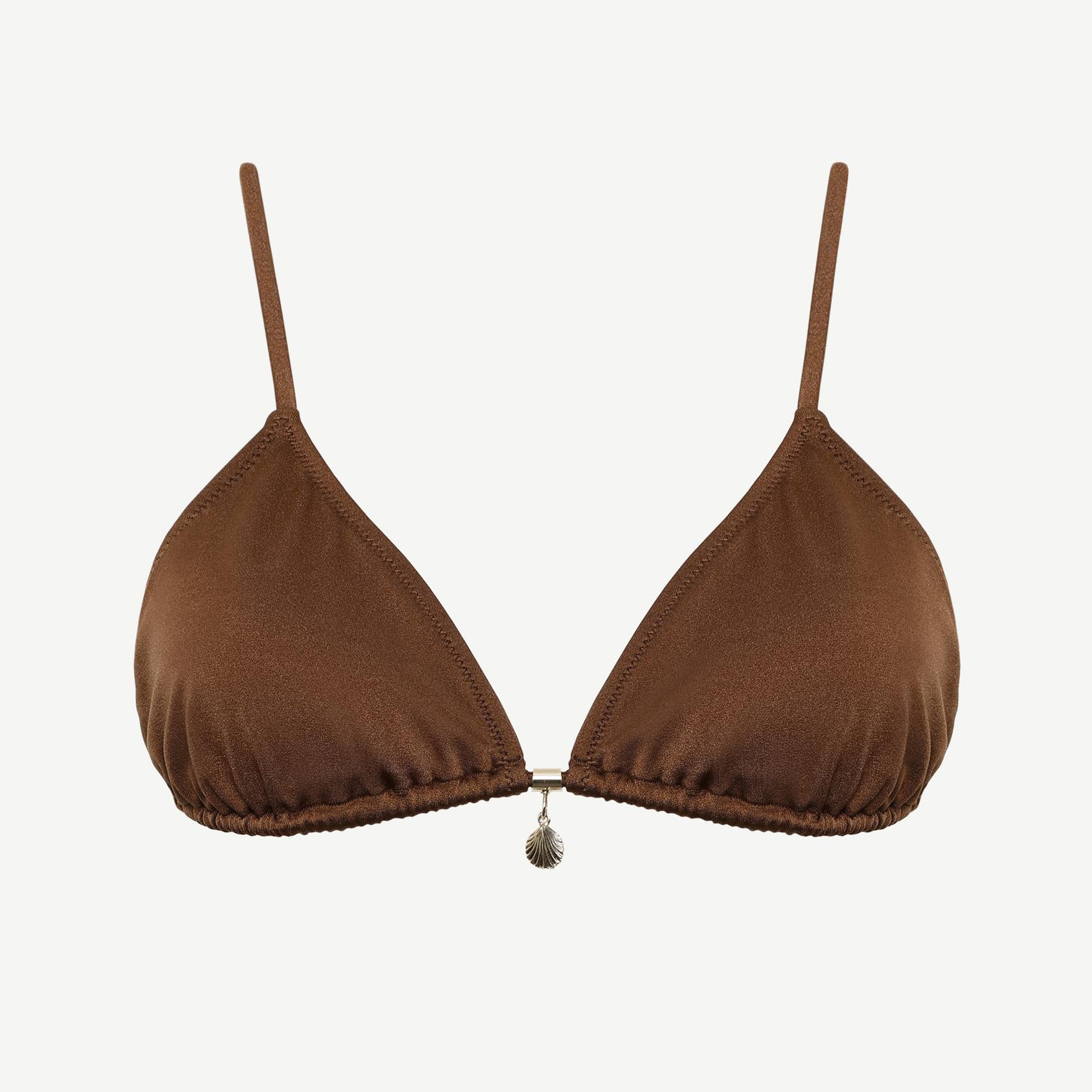 YARGICI Boncuk Detaylı Üçgen Bikini Üst
