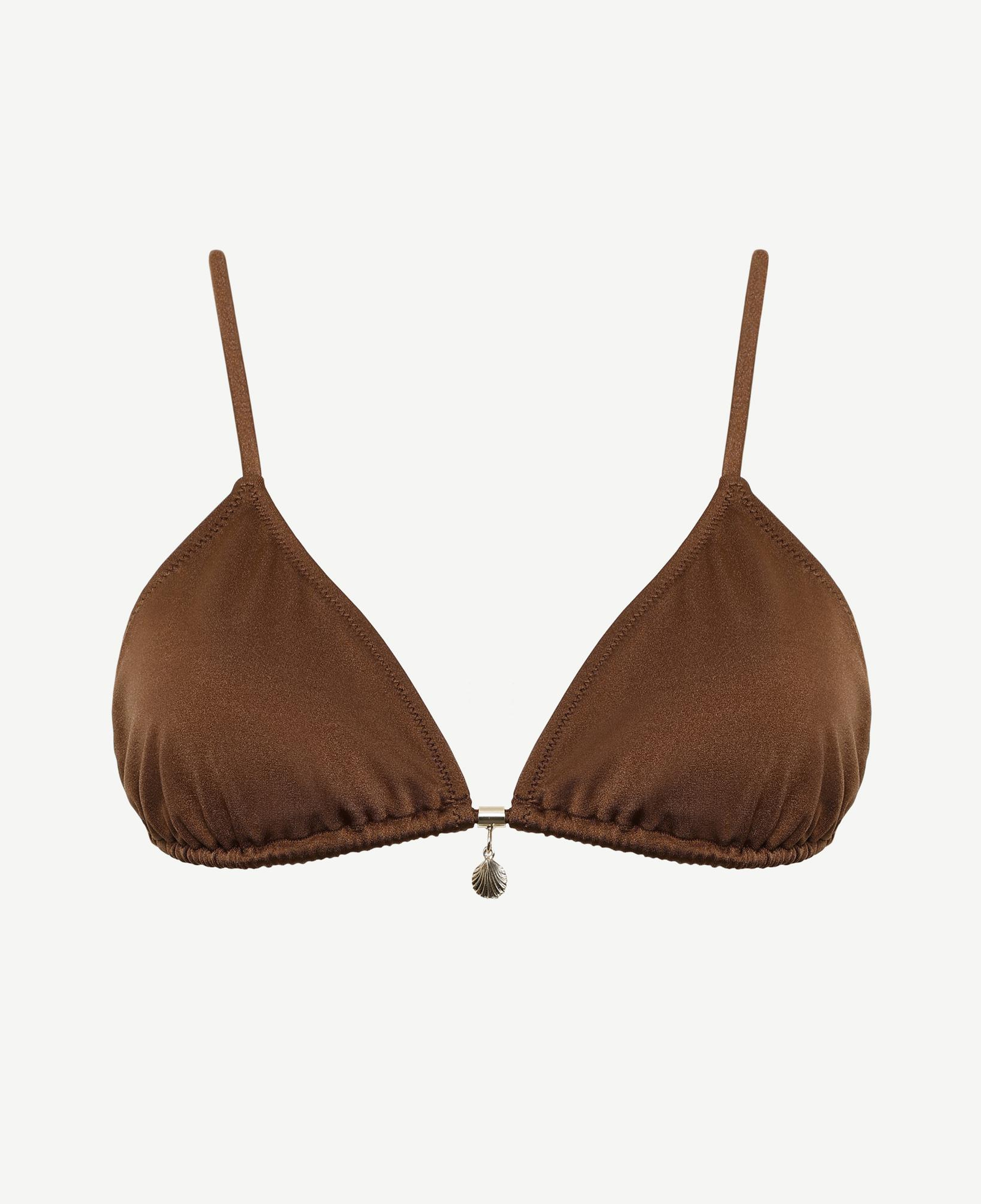 YARGICI Boncuk Detaylı Üçgen Bikini Üst