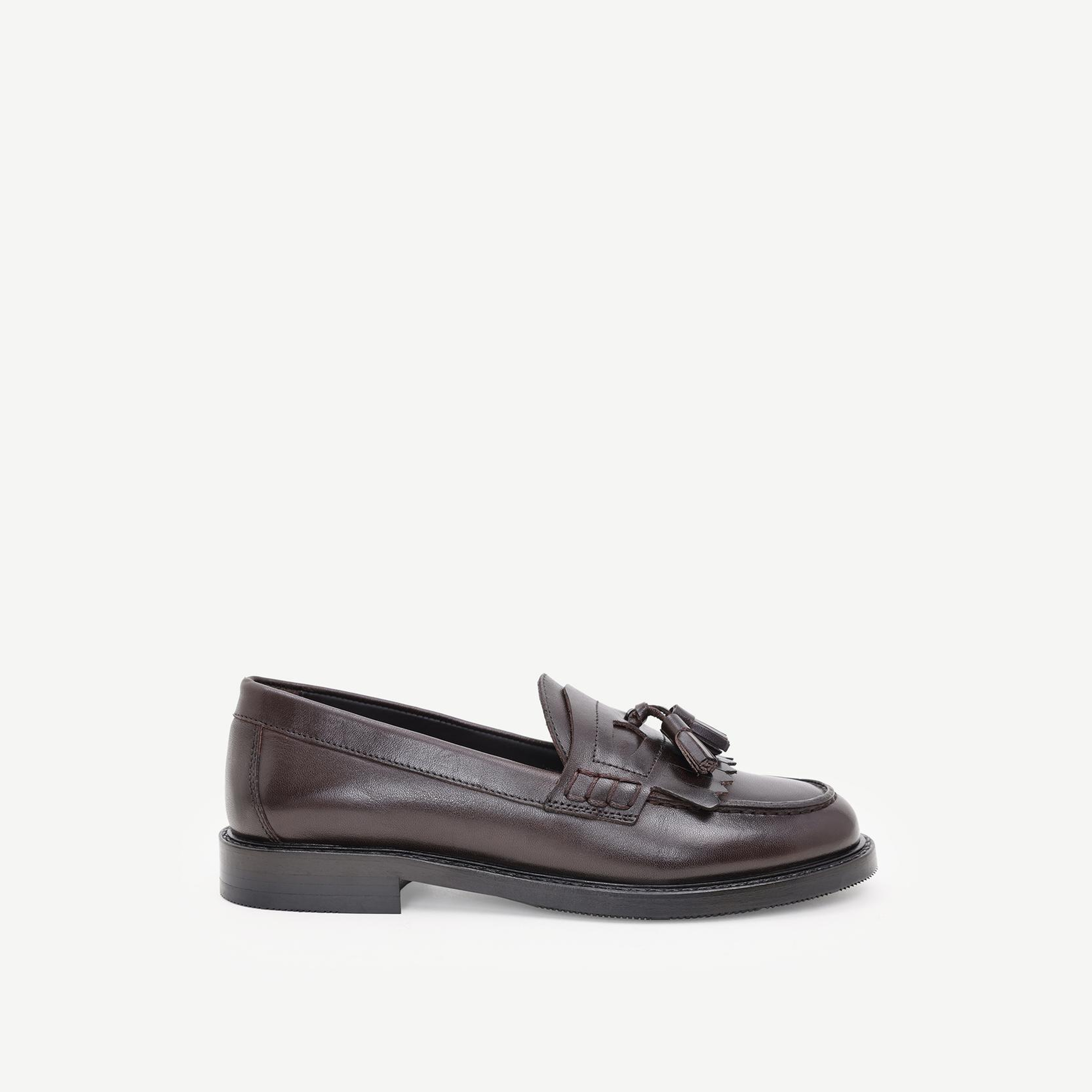 YARGICI Kauçuk Tabanlı Deri Loafer