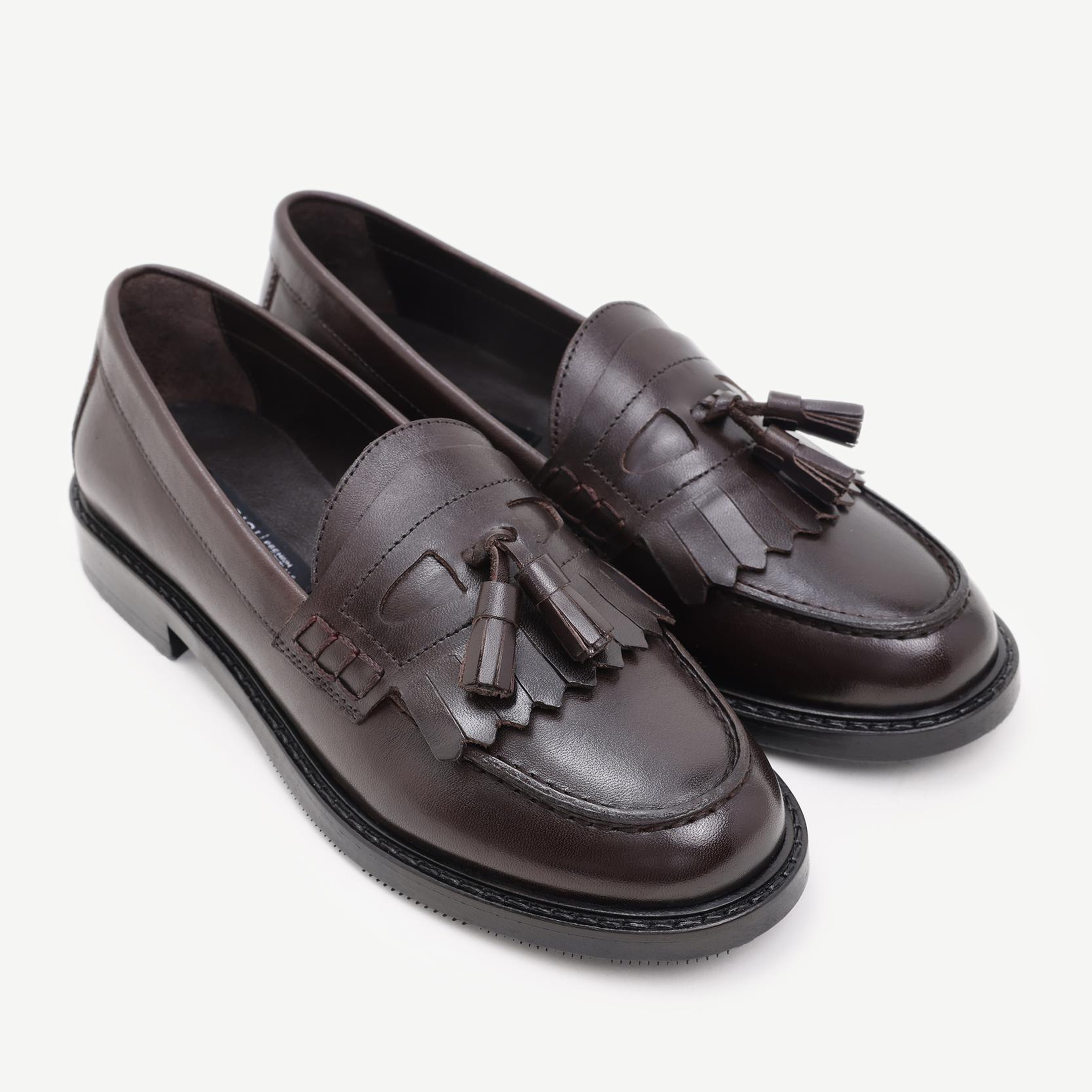 YARGICI Kauçuk Tabanlı Deri Loafer