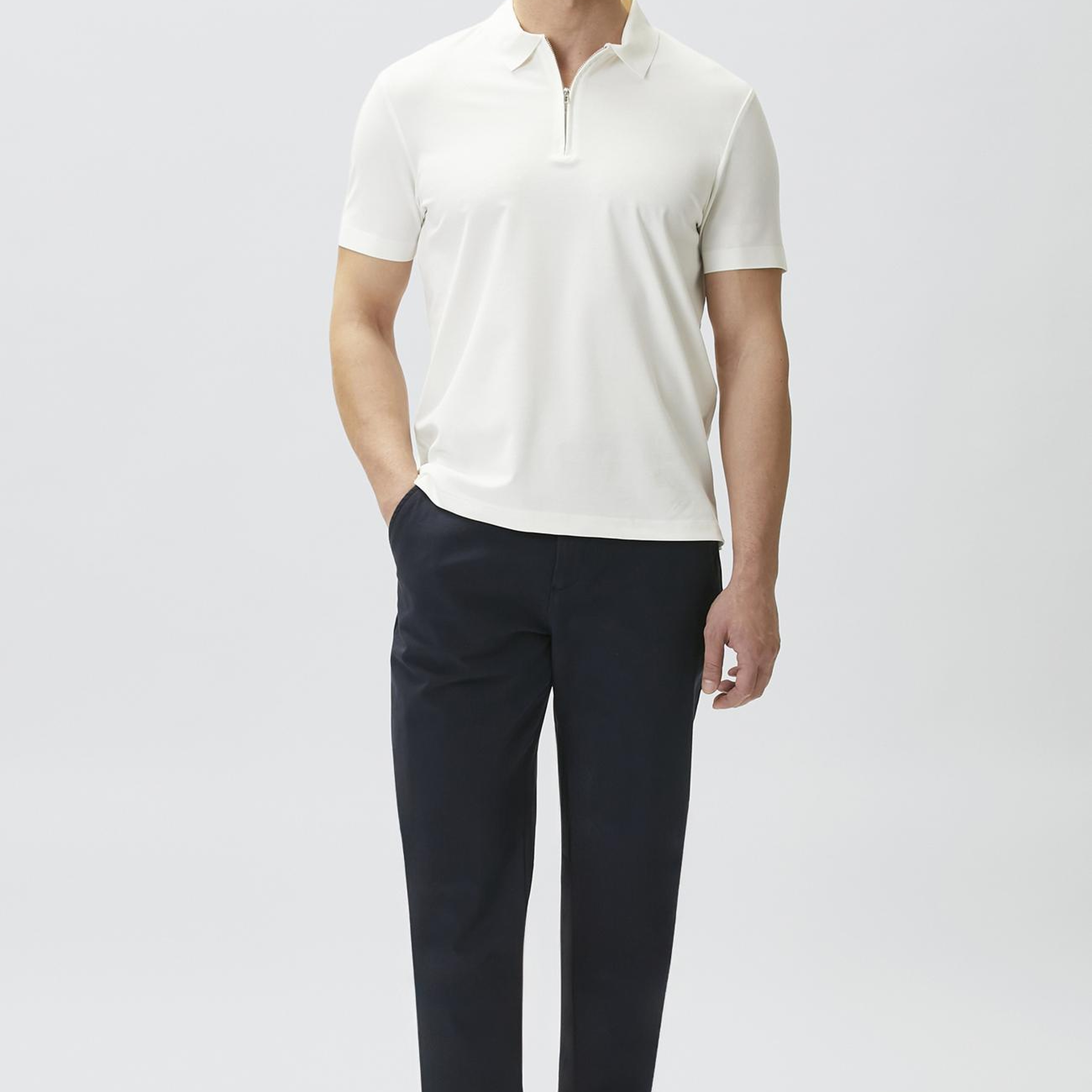 Network Erkek Lacivert Diyagonal Desenli Casual Pantolon