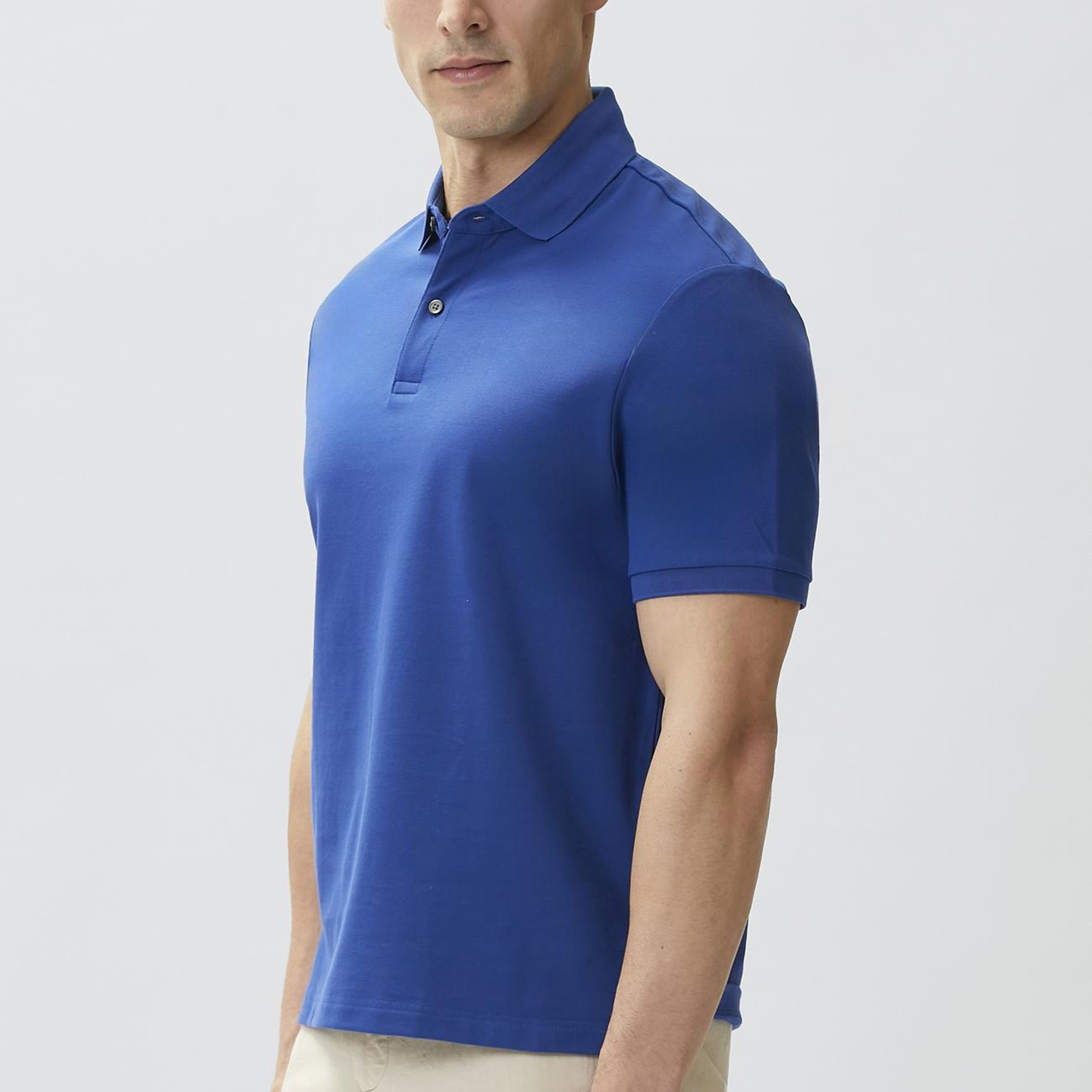 Network Erkek Saks Polo Yaka Pike T-shirt