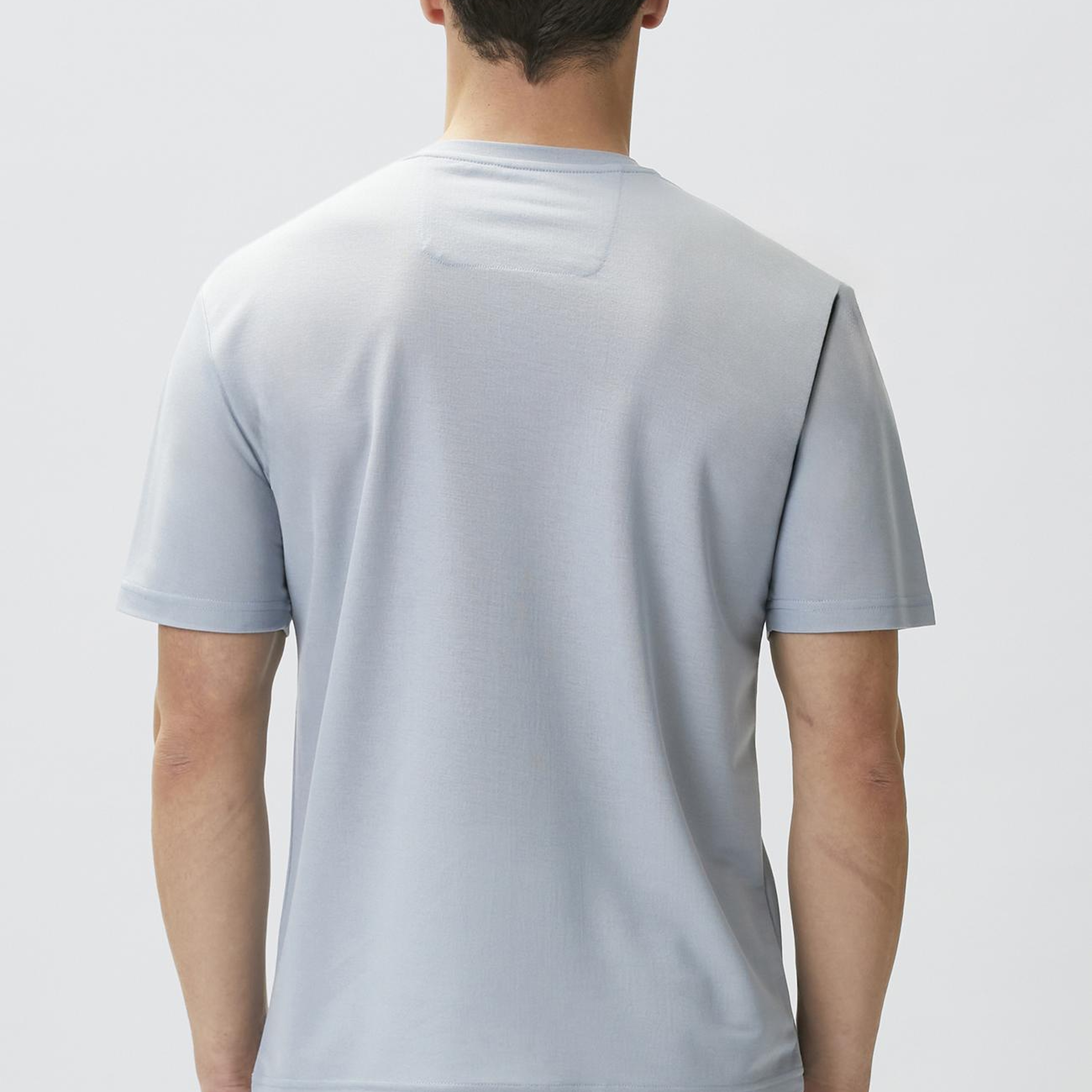 Network Erkek Comfort Fit Açık Mavi Bisiklet Yaka T-shirt