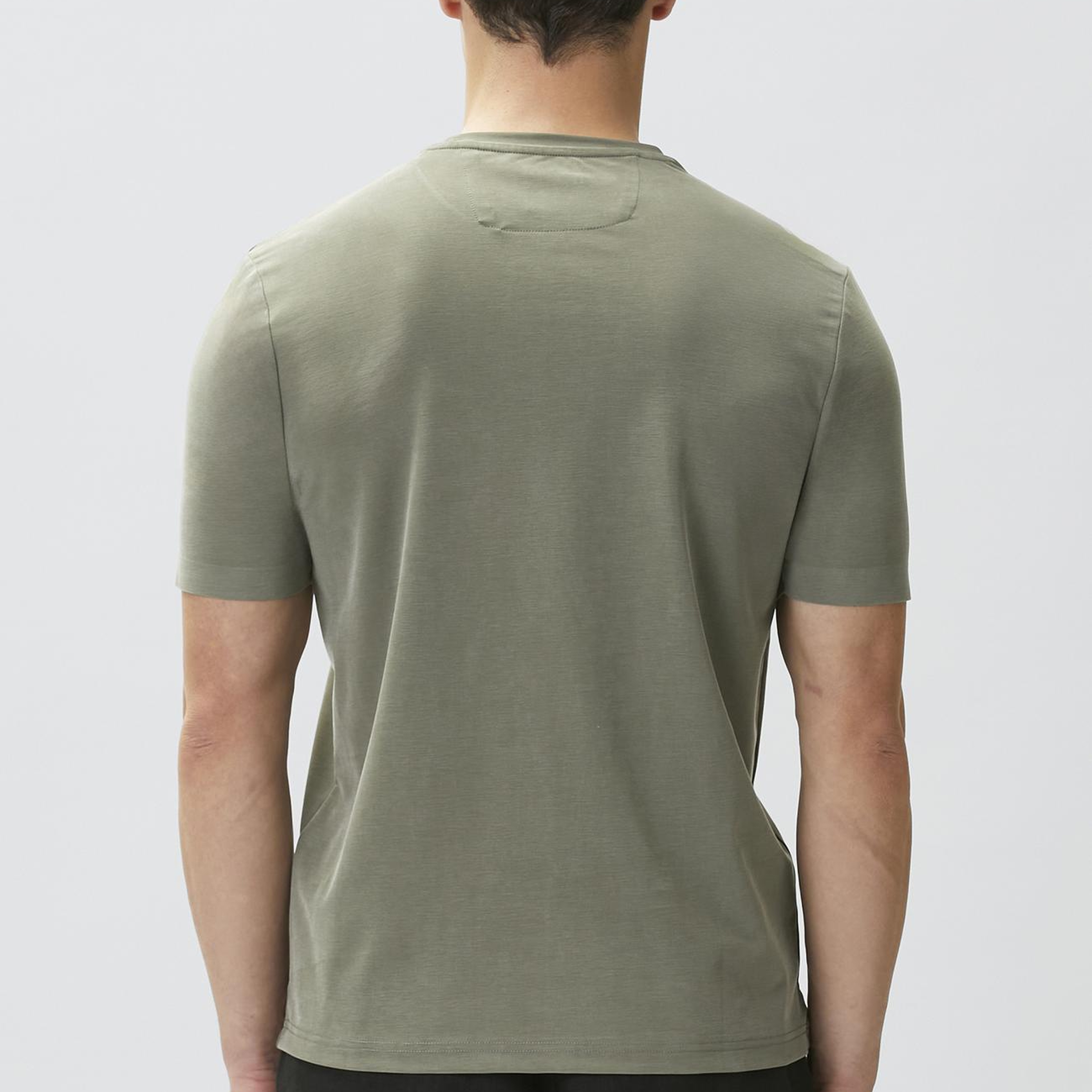 Network Erkek Haki Cupro Teknik T-shirt