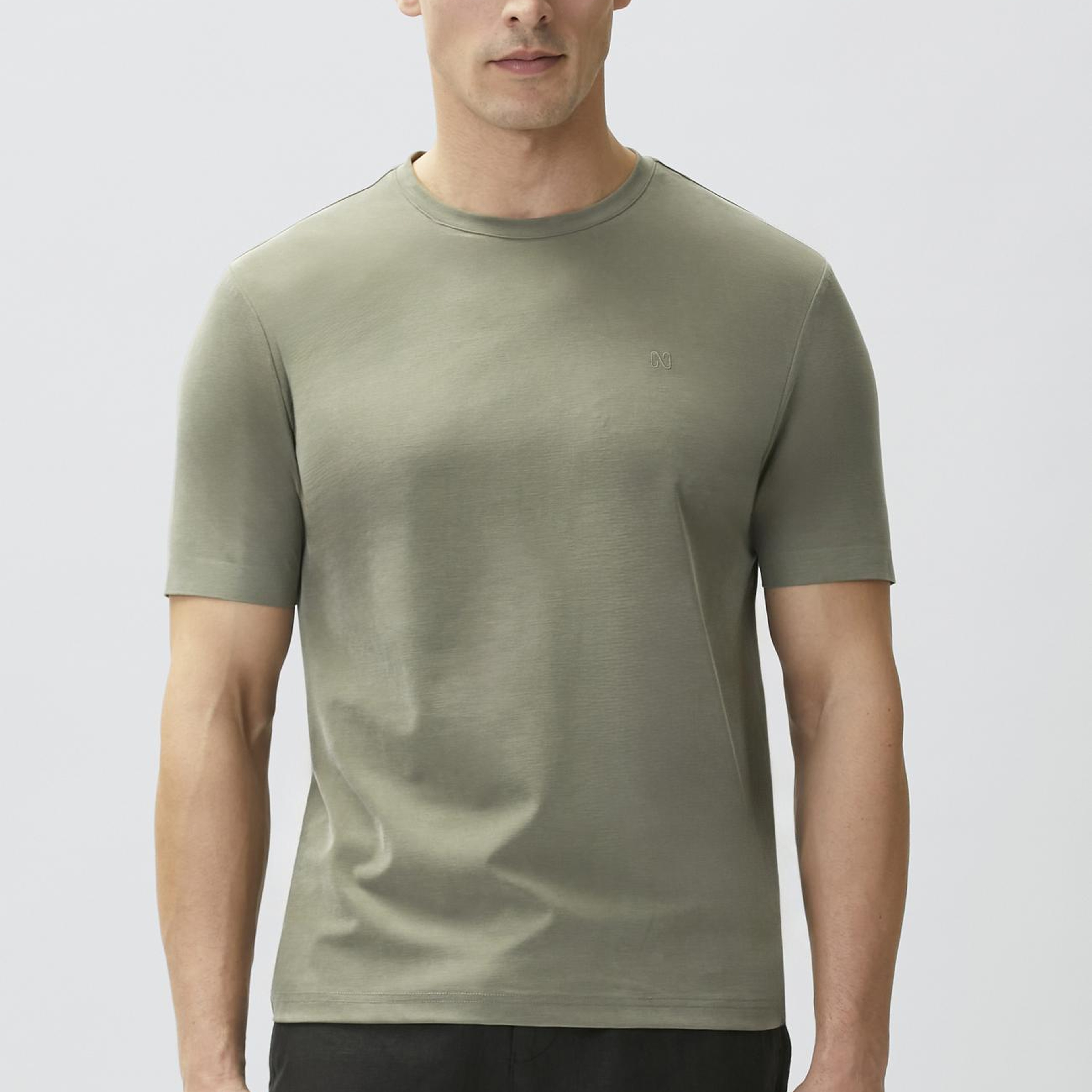 Network Erkek Haki Cupro Teknik T-shirt
