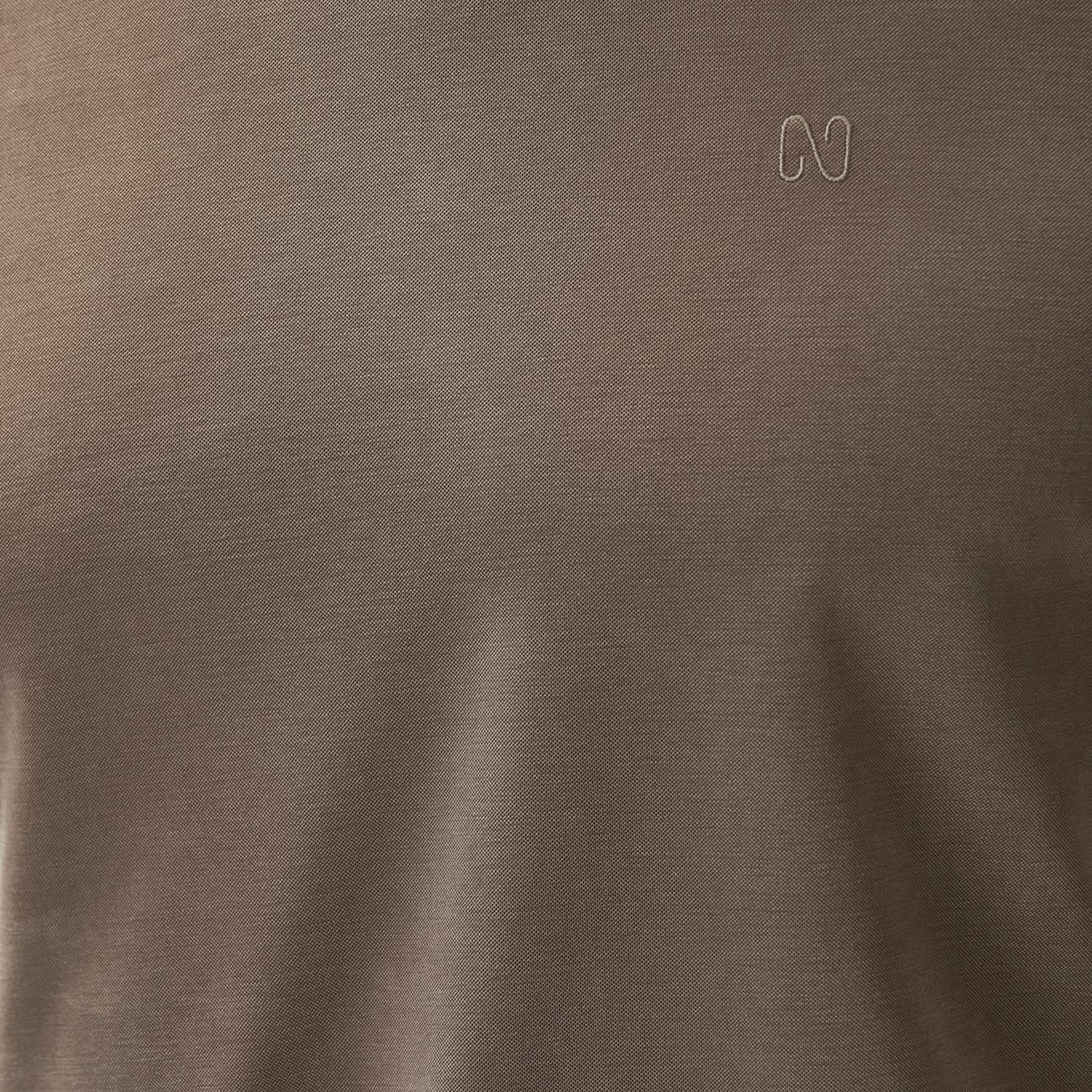 Network Erkek Kahverengi Cupro Teknik T-shirt