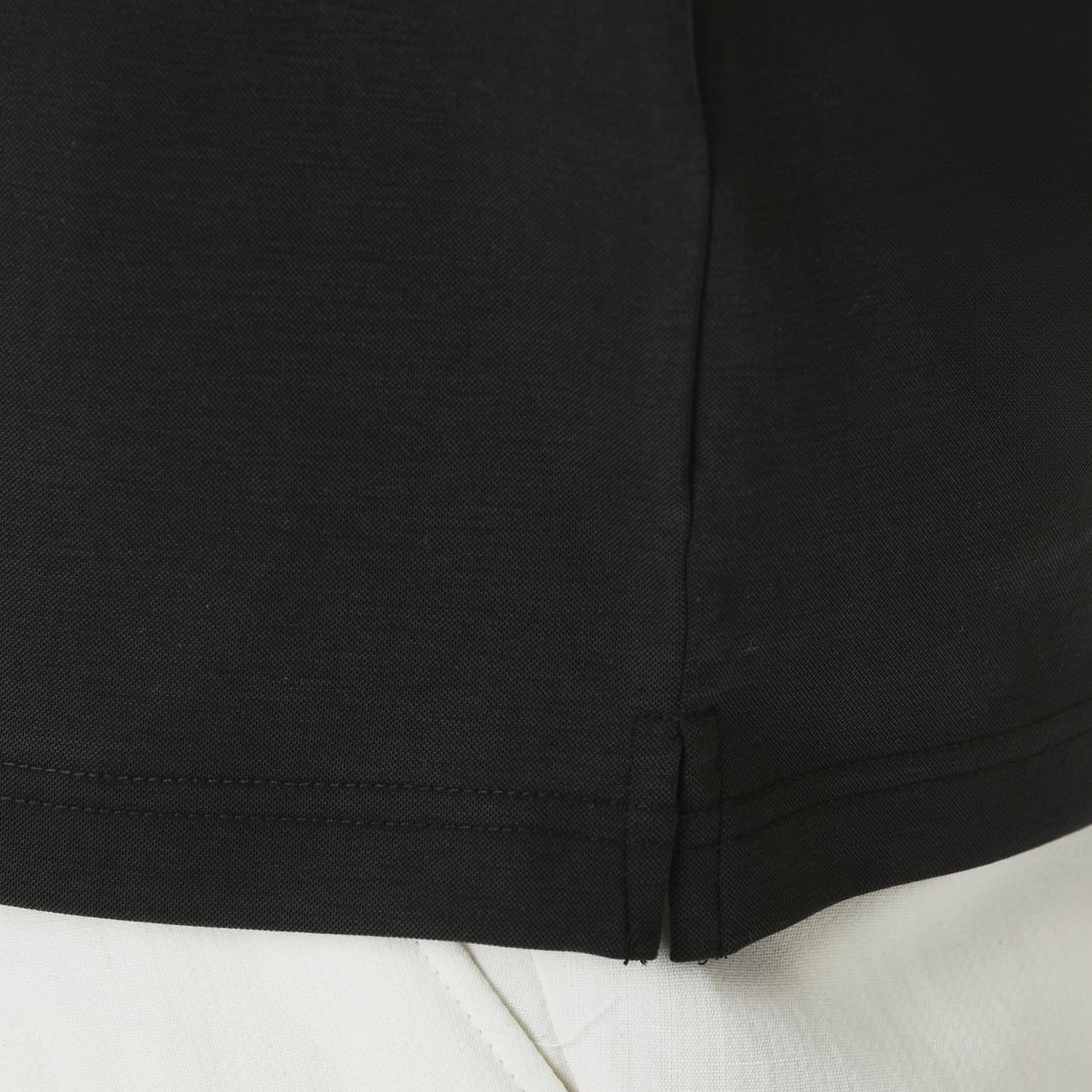 Network Erkek Siyah Fermuarlı Cupro Modal T-shirt