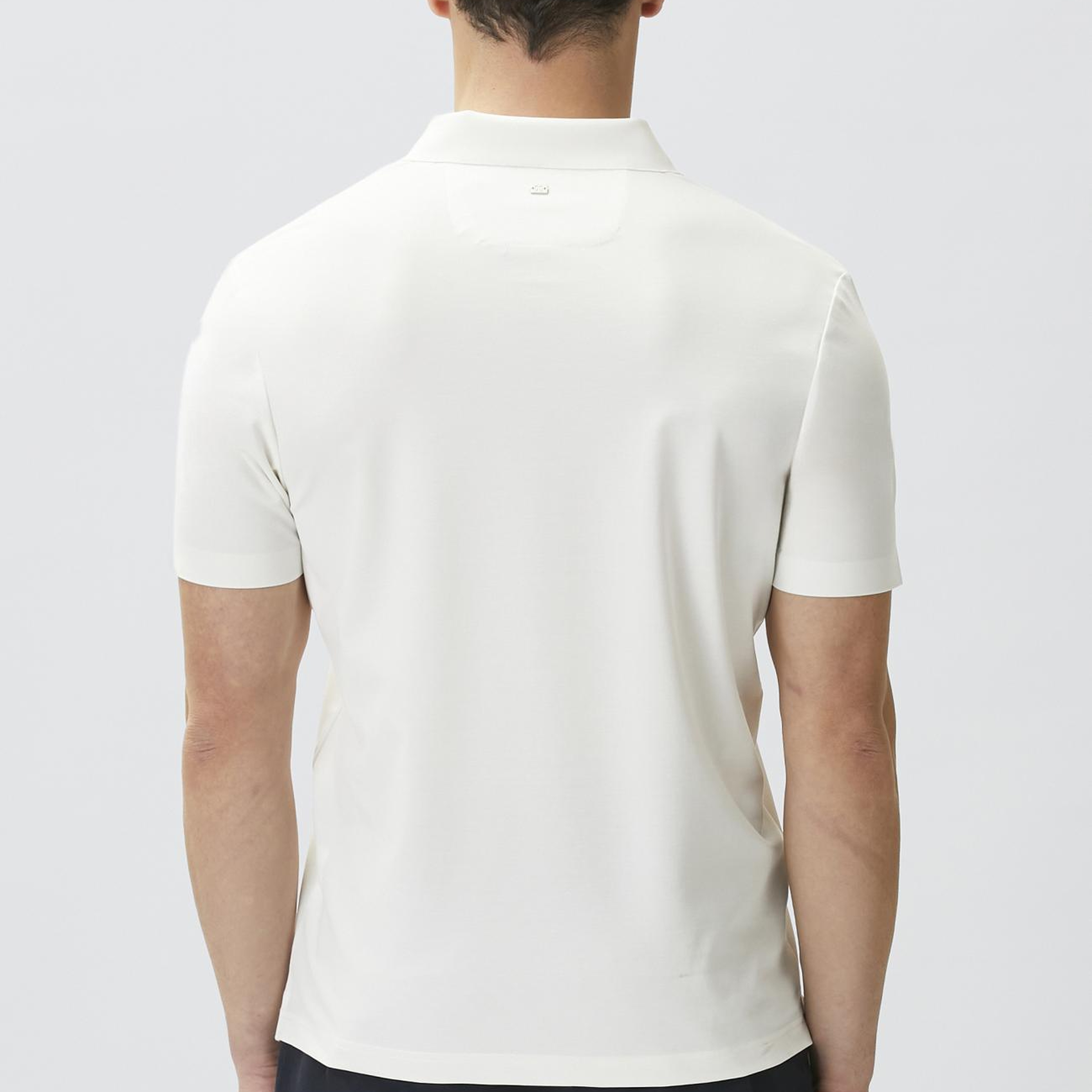 Network Erkek Beyaz Fermuarlı Cupro Modal T-shirt