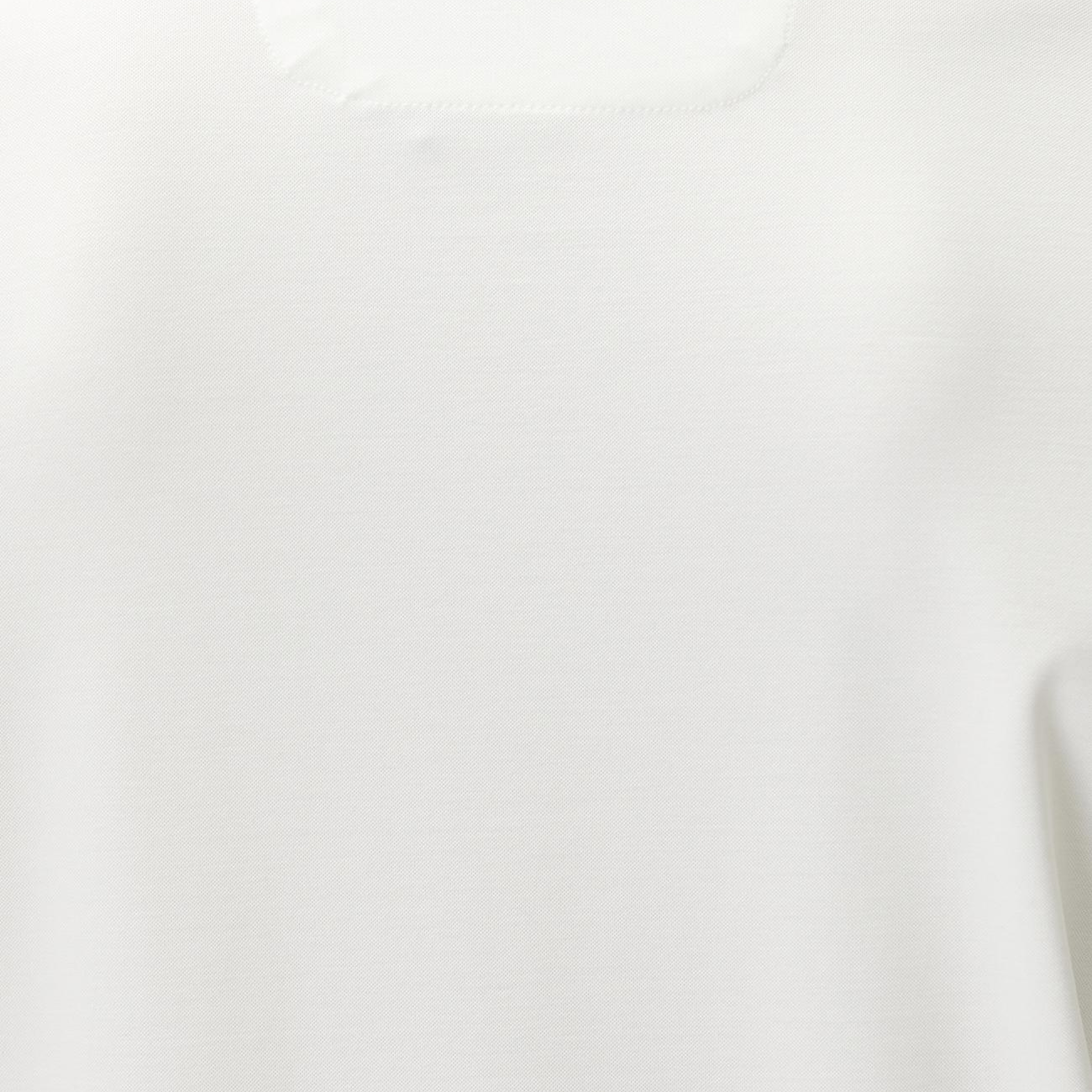 Network Erkek Beyaz Fermuarlı Cupro Modal T-shirt
