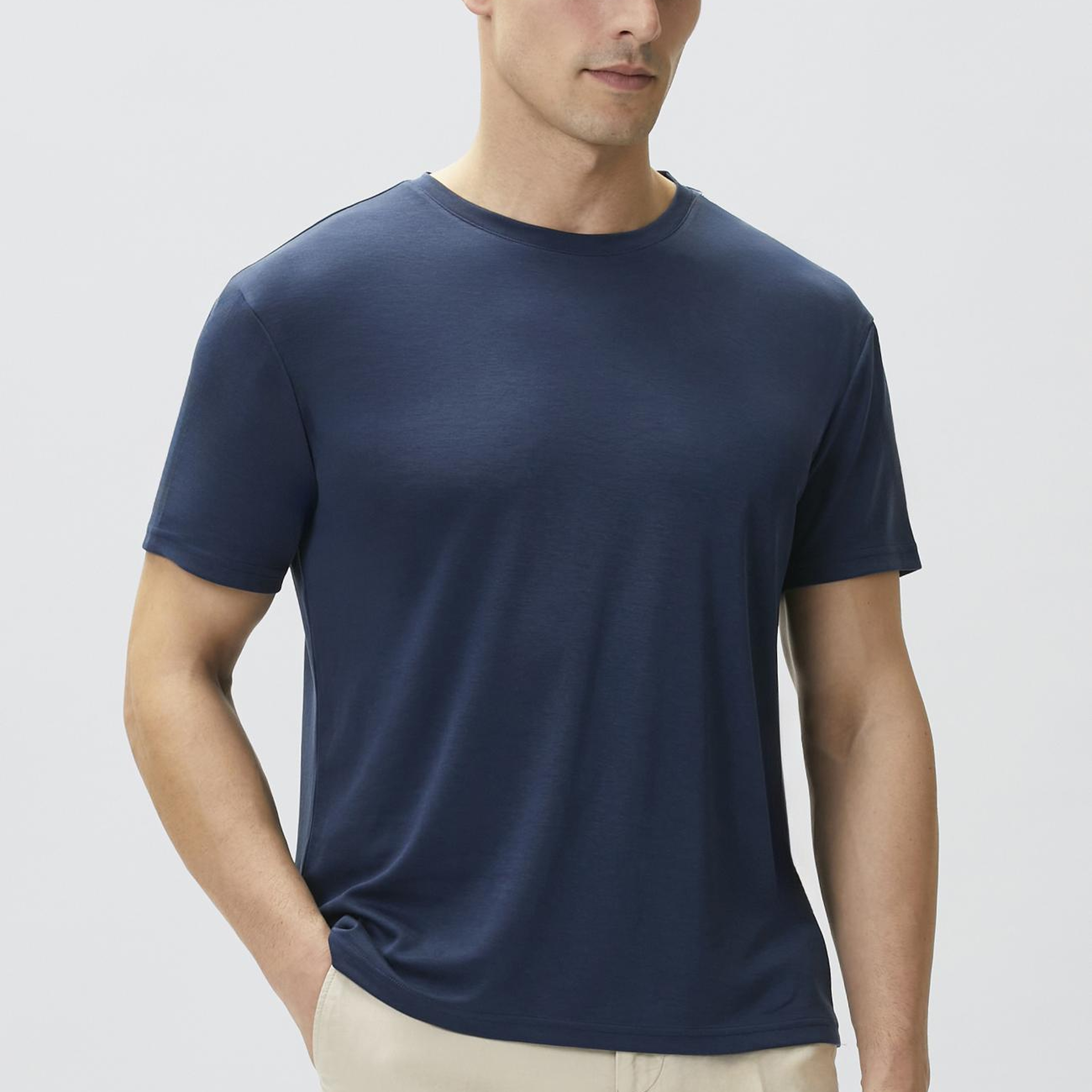 Network Erkek Lacivert Basic T-shirt