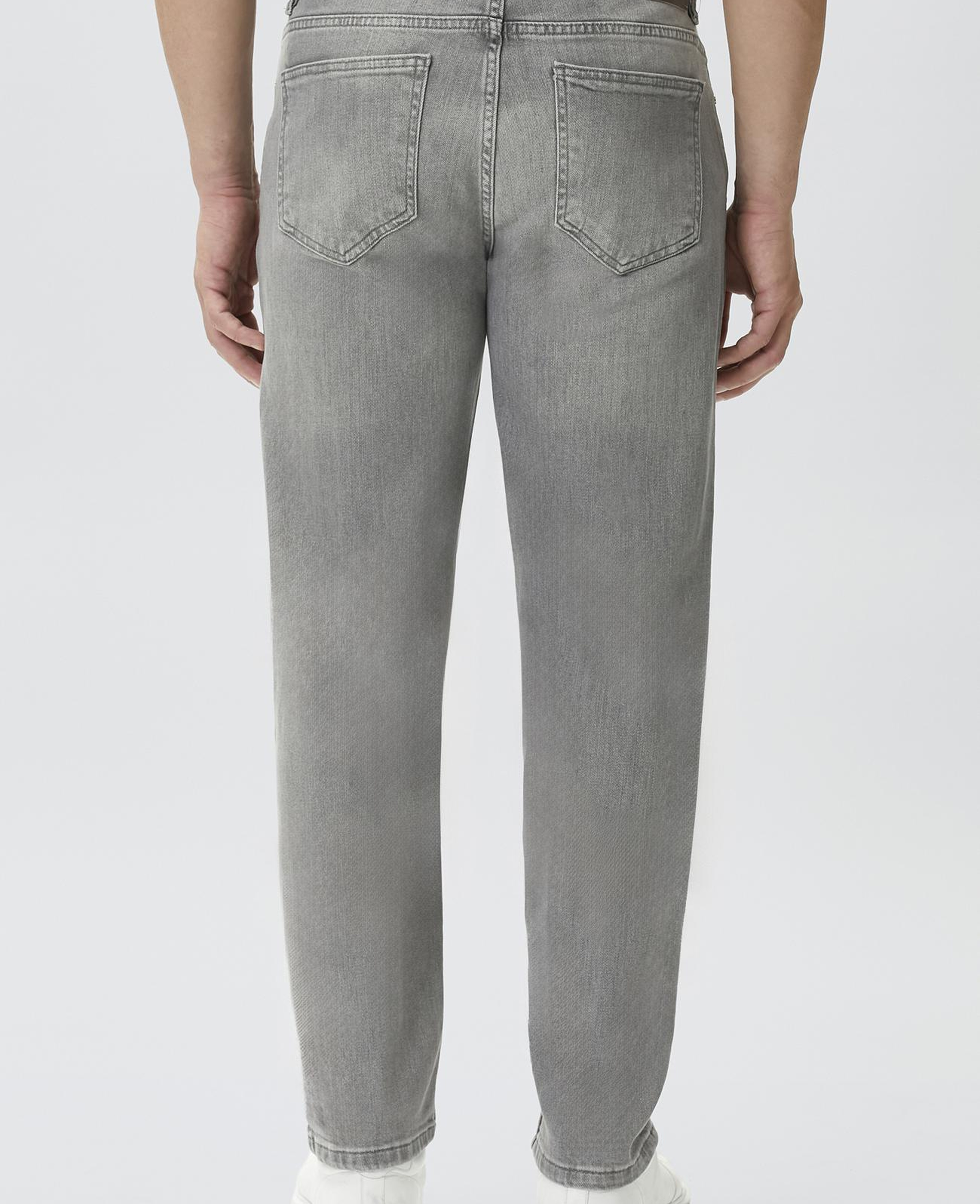 Network Erkek Slim Fit Açık Gri 5 Cepli Denim Pantolon