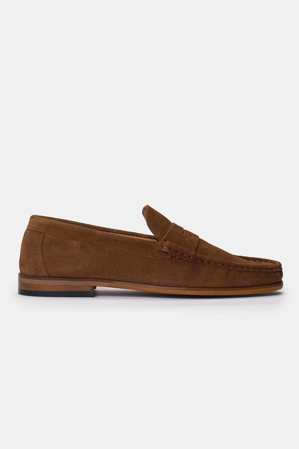 Erkek Kahverengi Süet Loafer