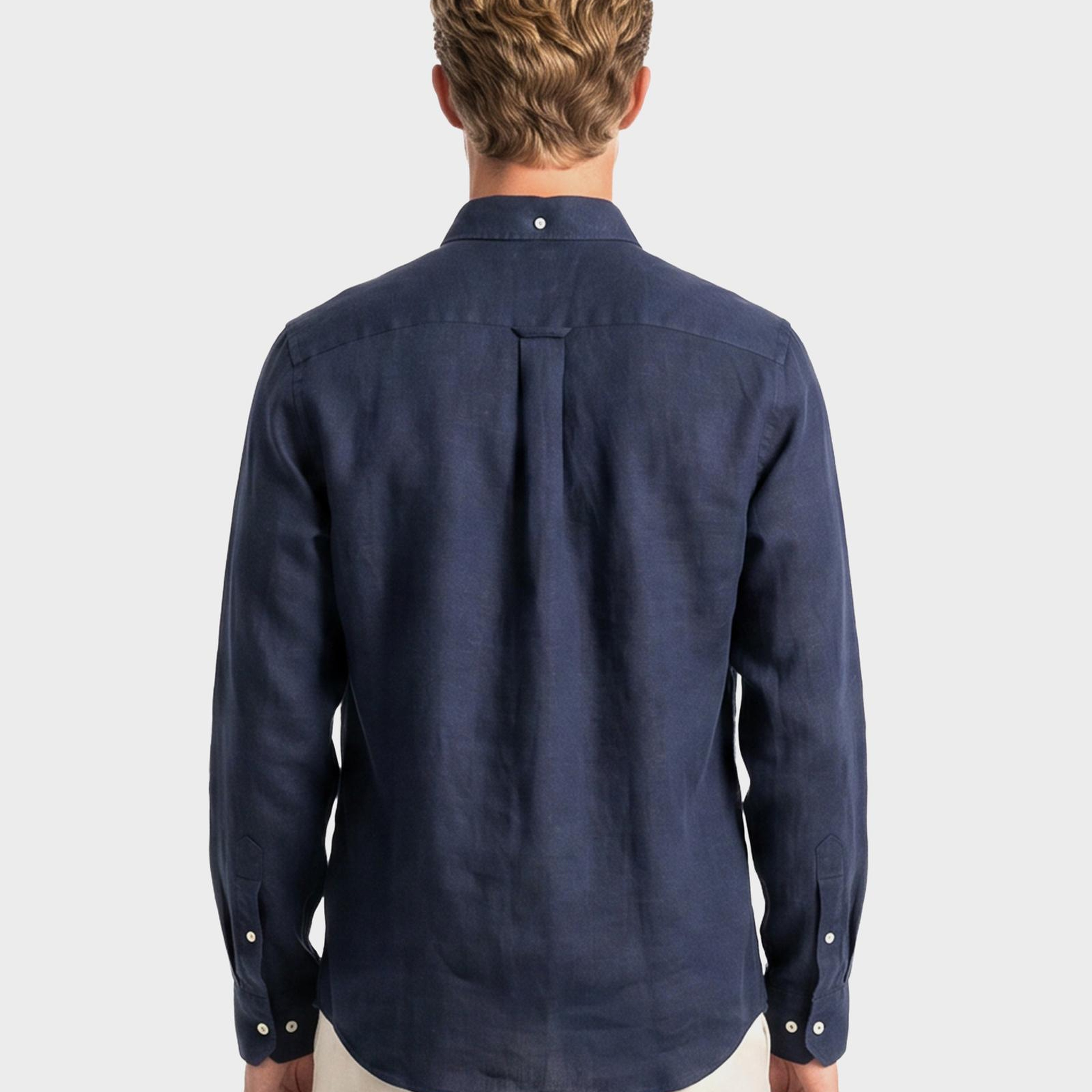 GANT Erkek Lacivert Regular Fit Gömlek