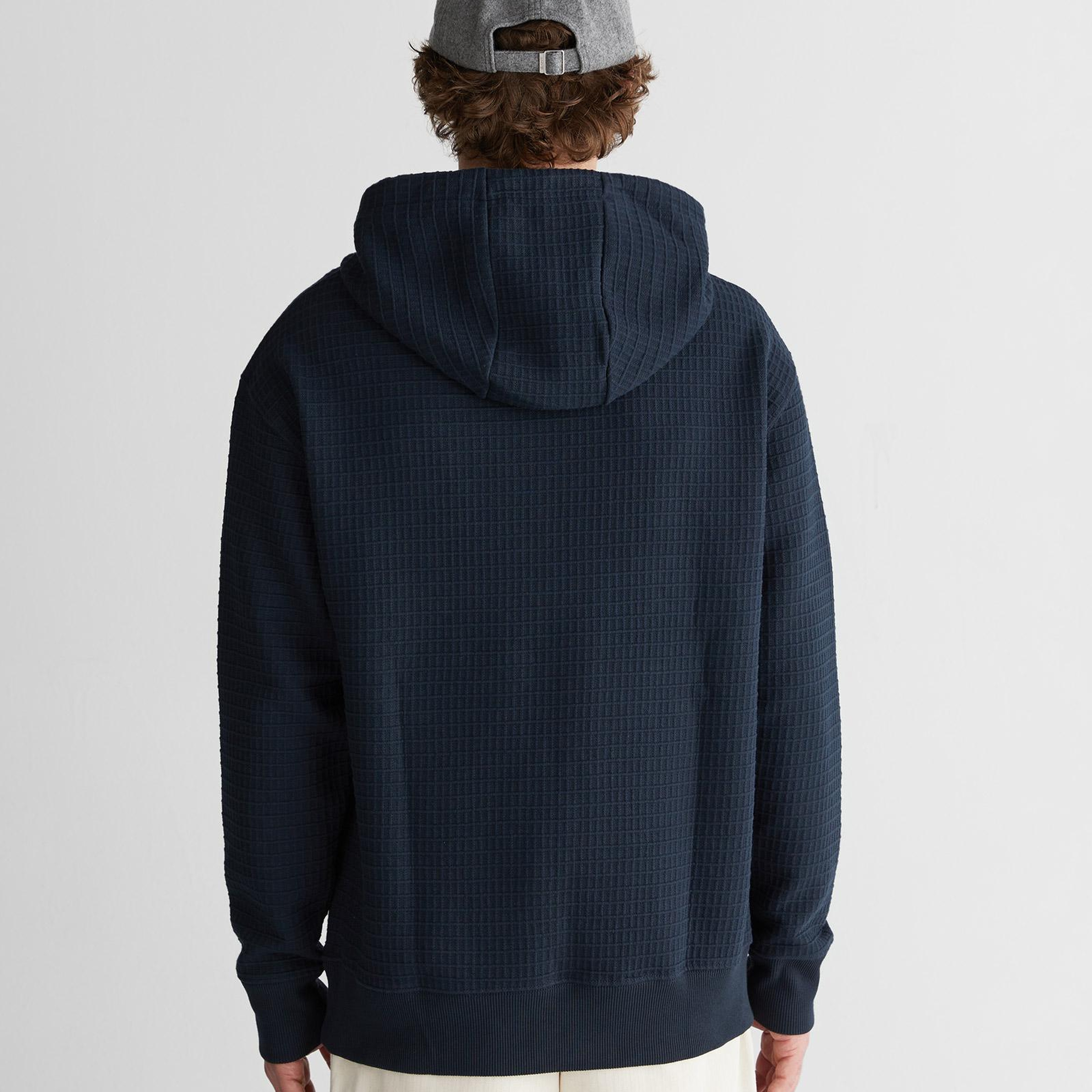 GANT Erkek Lacivert Regular Fit Kapüşonlu Sweatshirt