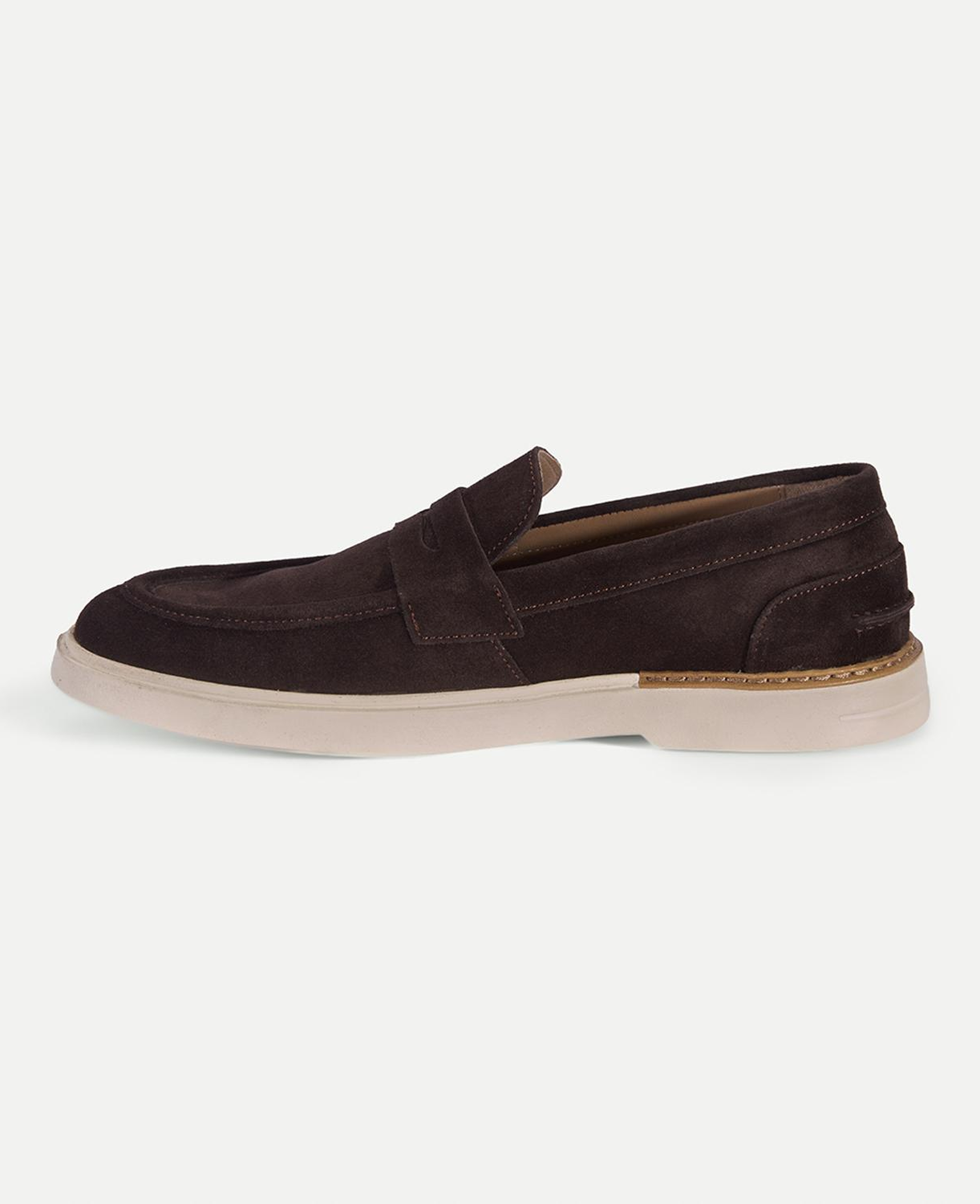 Erkek Kahve Klasik Süet Deri Loafer