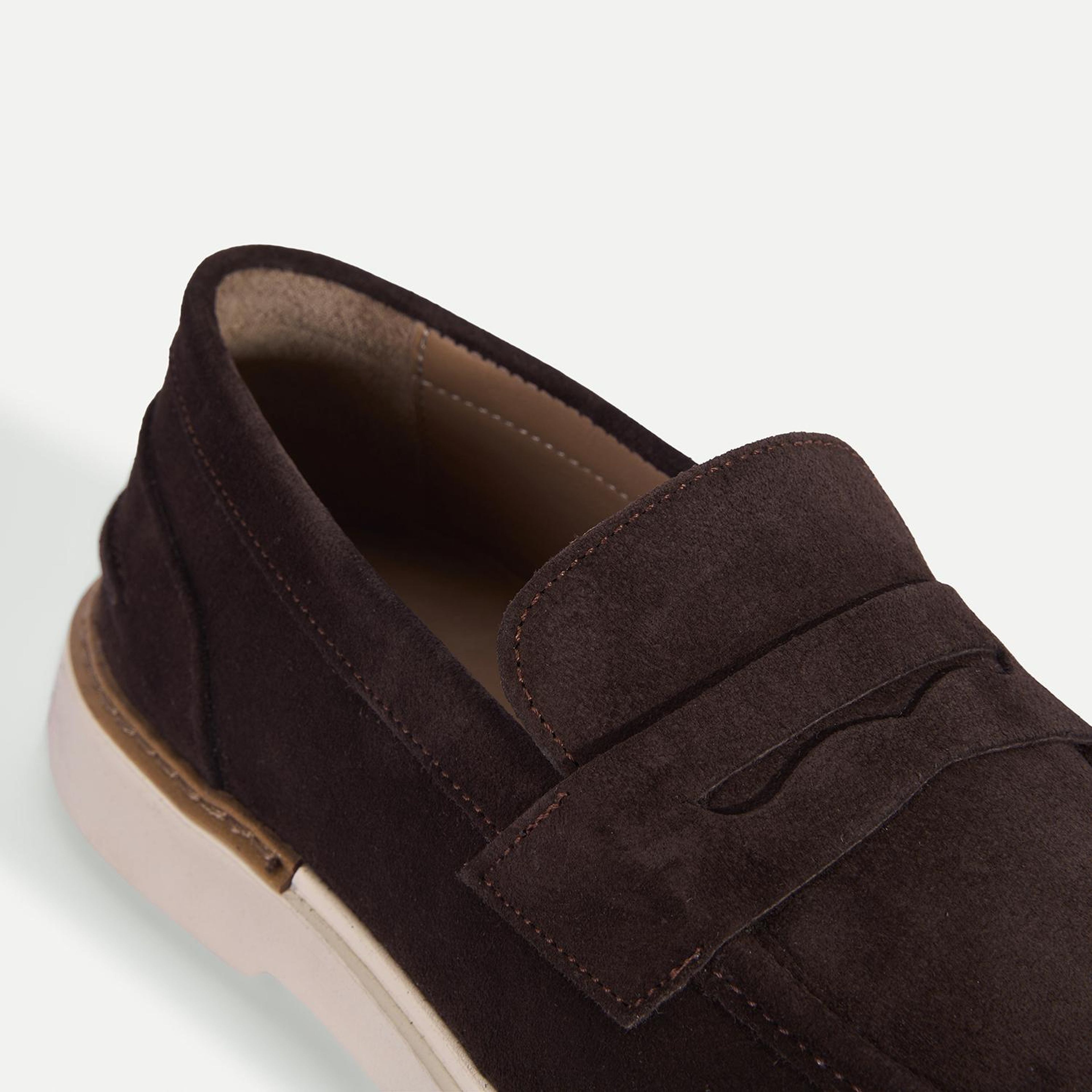 Erkek Kahve Klasik Süet Deri Loafer