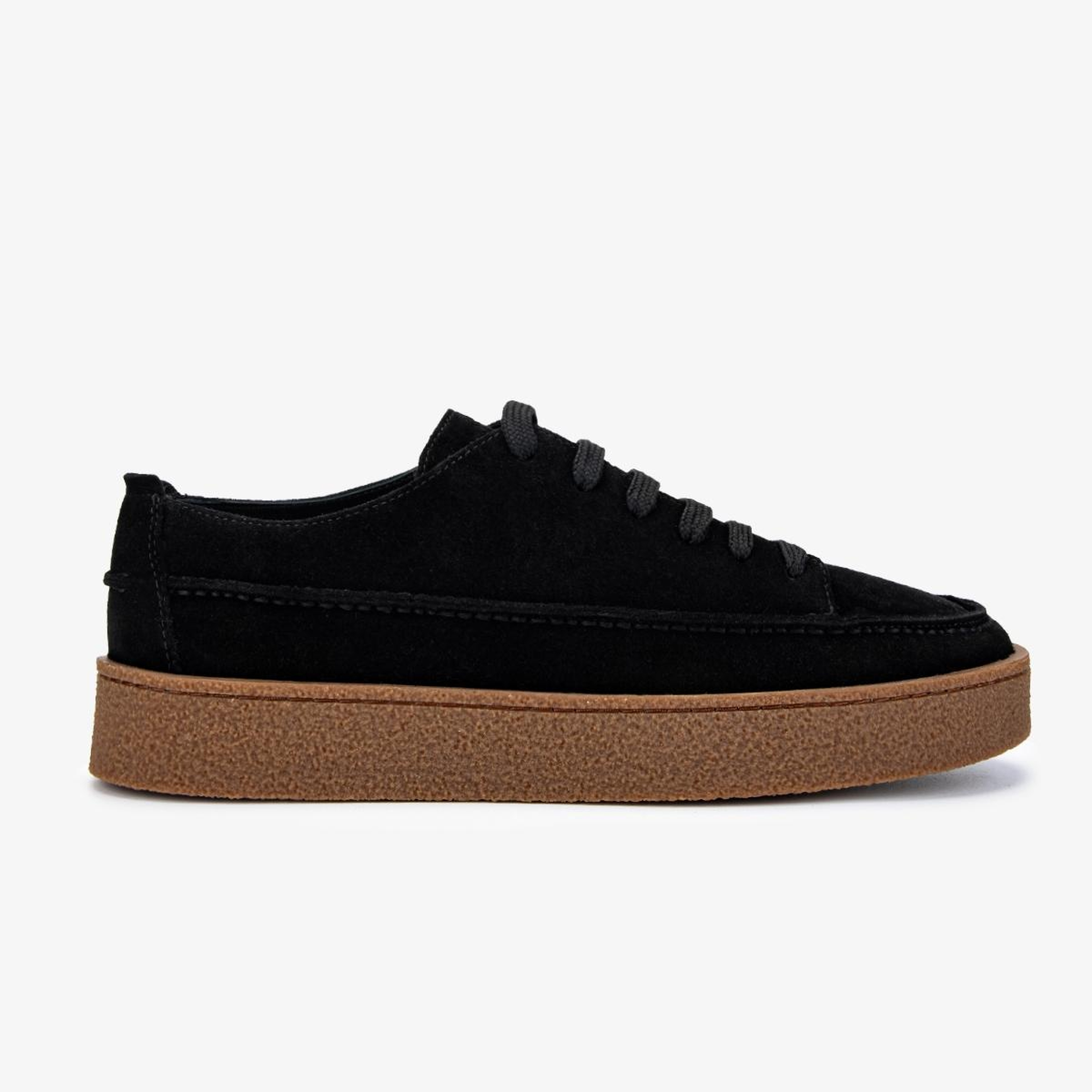 Valmenti Erkek Hakiki Deri Siyah Süet Sneakers & Spor Ayakkabı