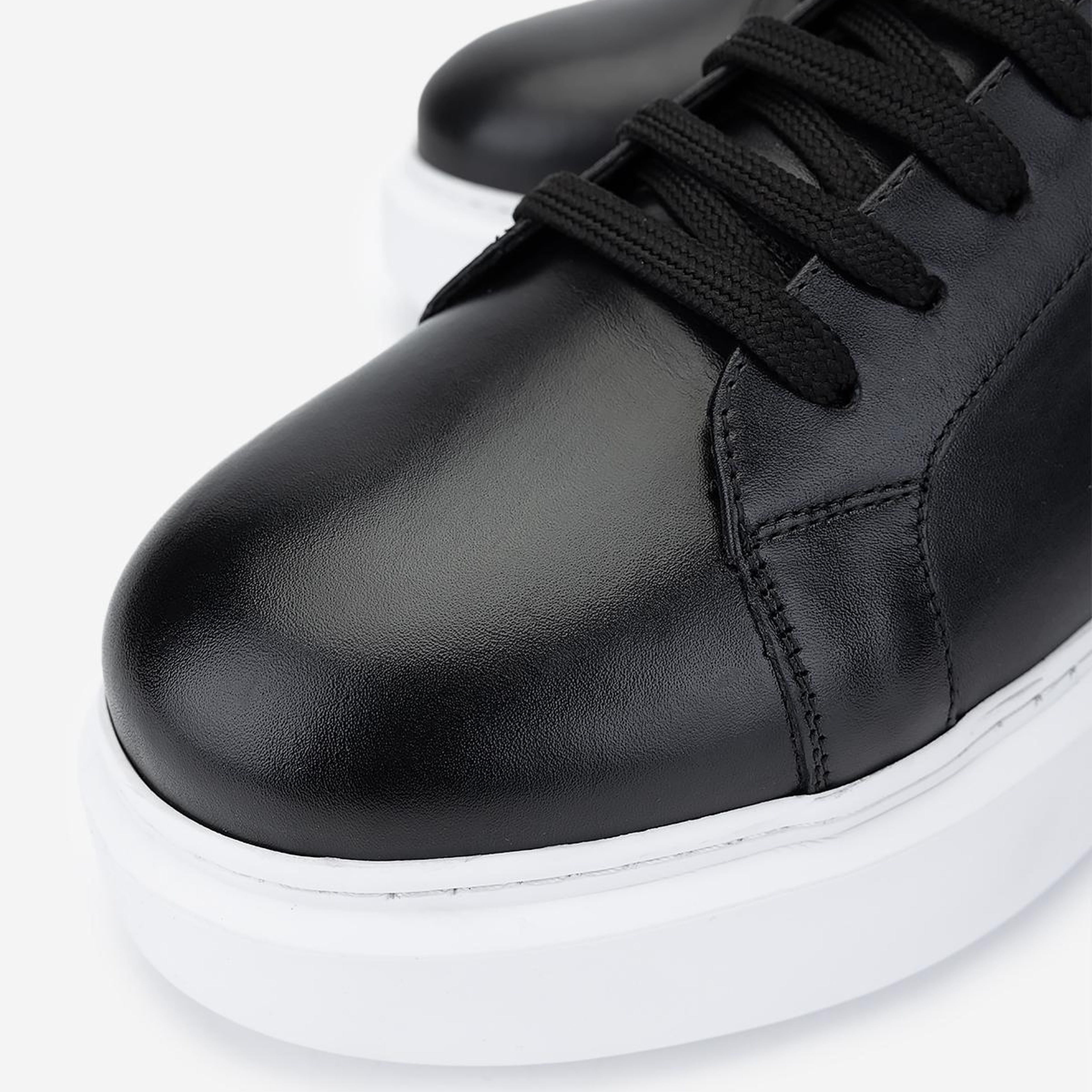 Valmenti Erkek Hakiki Deri Siyah Sneakers & Spor Ayakkabı