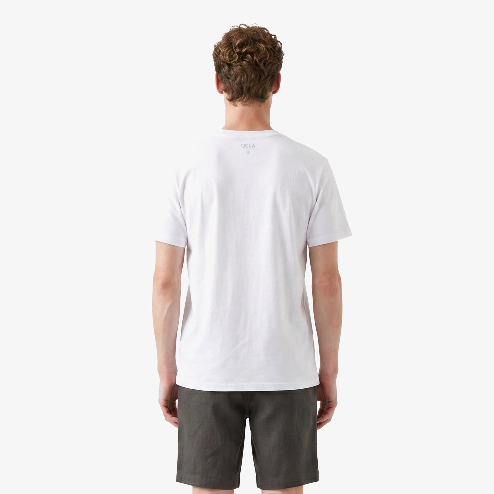Ucla Regular Fit Erkek Beyaz T-Shirt