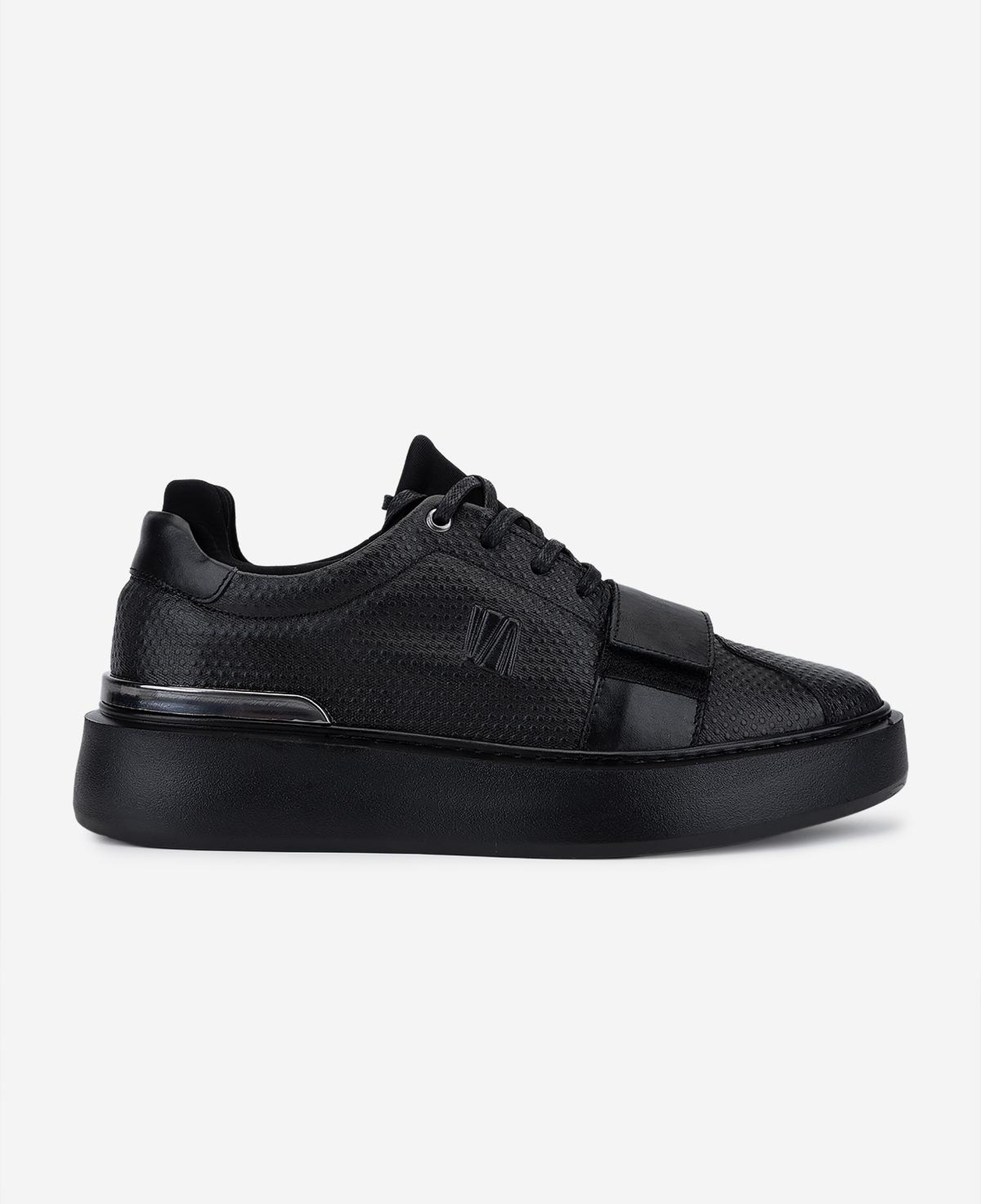 Valmenti Erkek Hakiki Deri Siyah Sneakers & Spor Ayakkabı