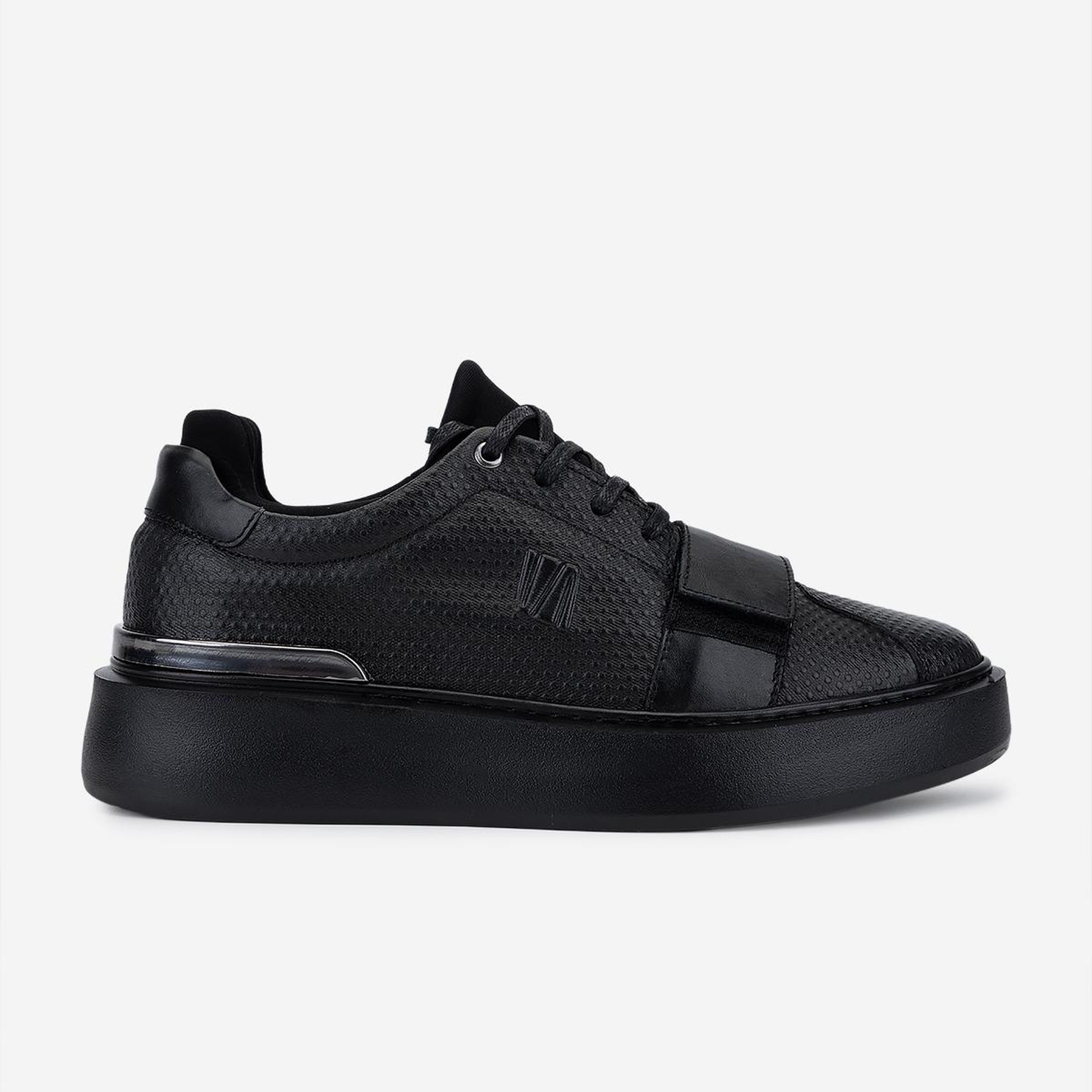 Valmenti Erkek Hakiki Deri Siyah Sneakers & Spor Ayakkabı