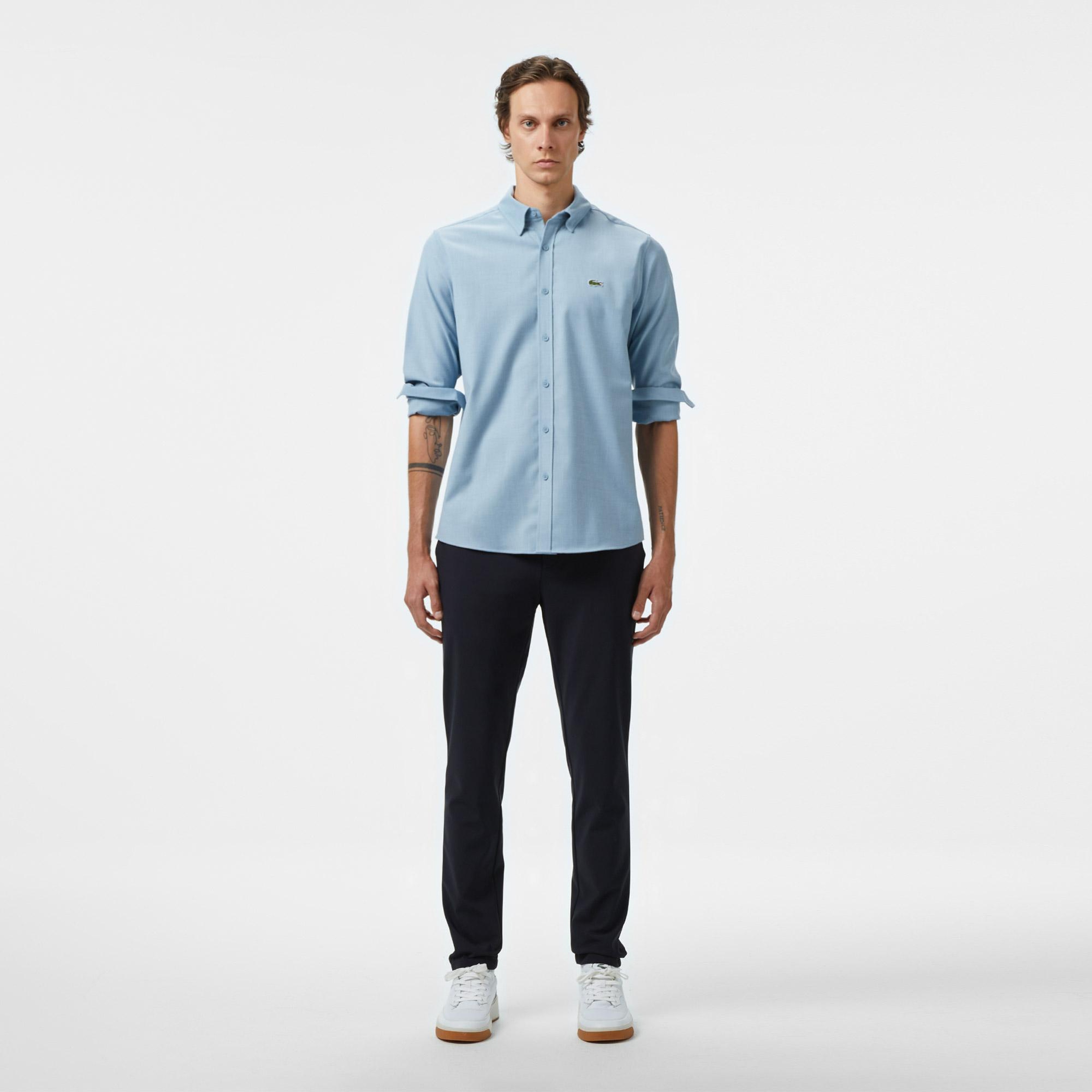 Lacoste Erkek Regular Fit Mavi Gömlek