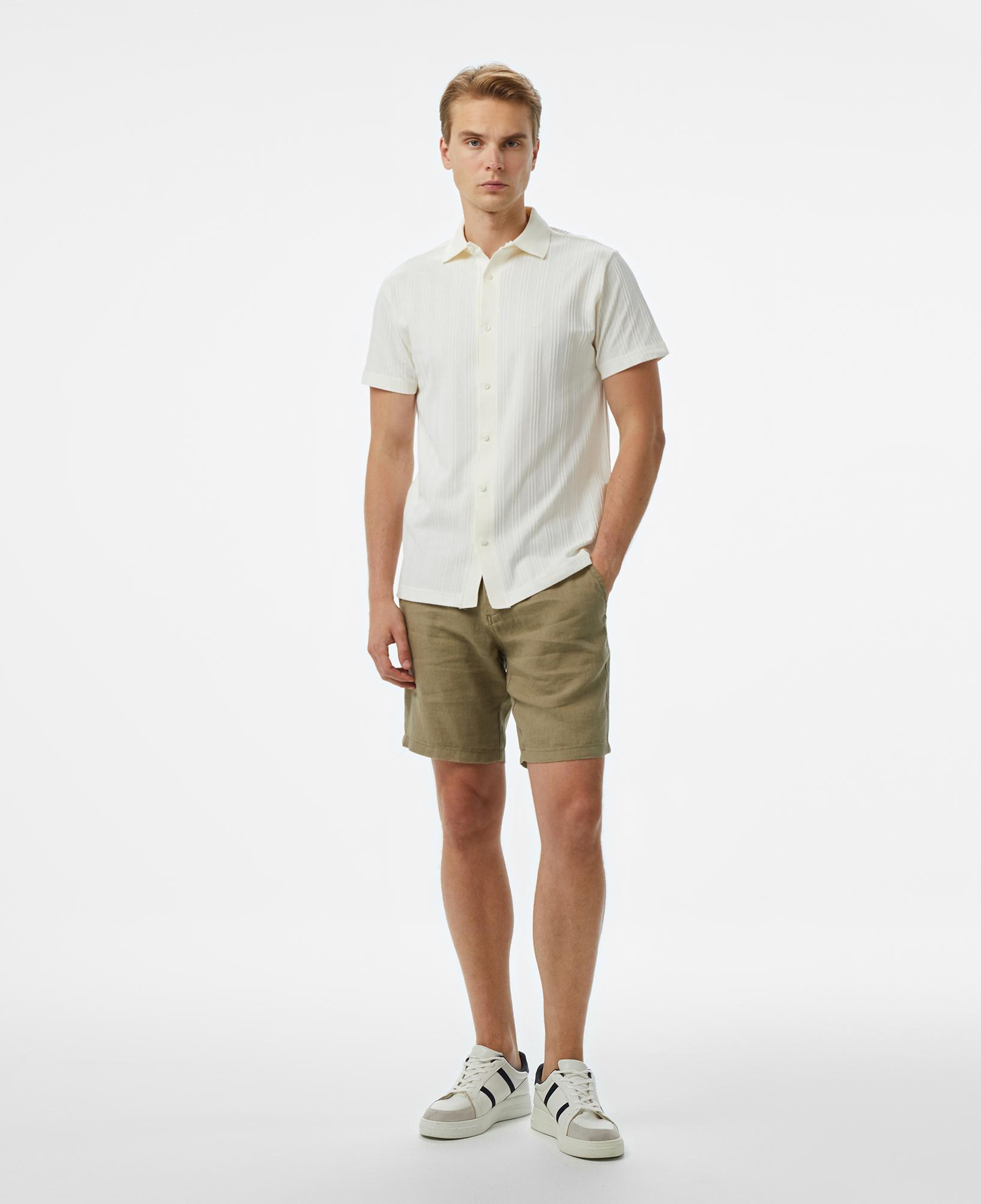 Nautica Erkek Beyaz Classic Fit Polo