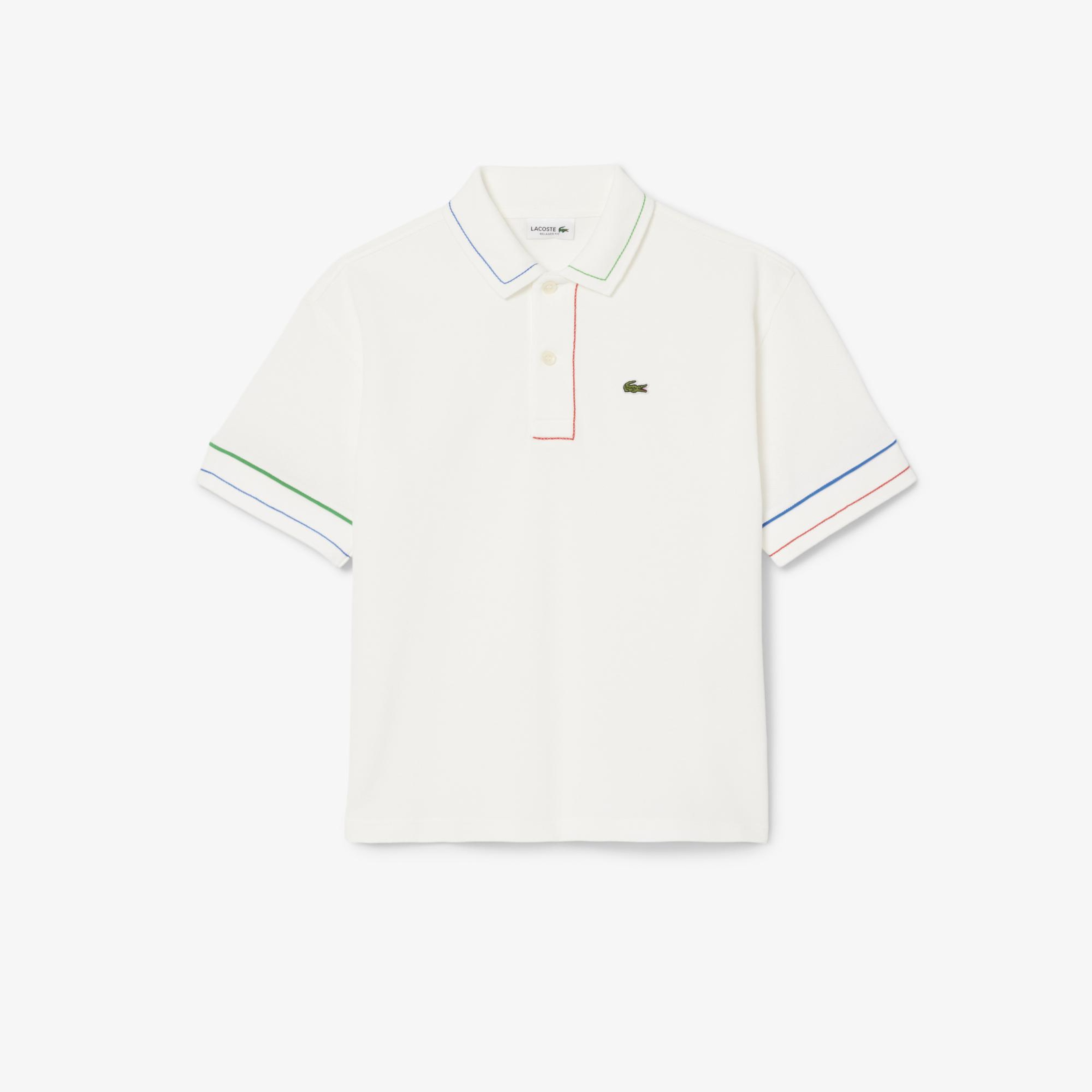 Lacoste Çocuk Beyaz Polo