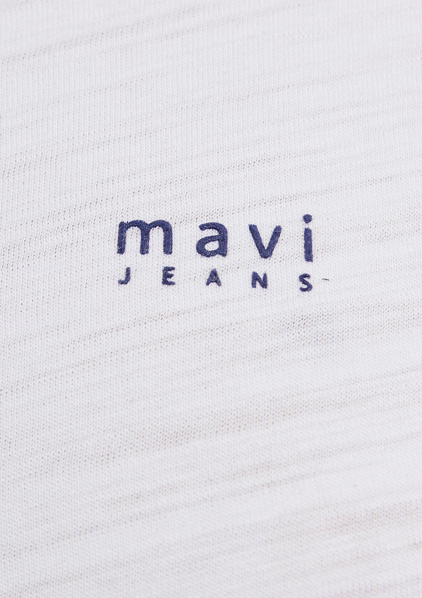 Mavi Mavi Logo Baskılı Beyaz Tişört Slim Fit / Dar Kesim 1613981-620