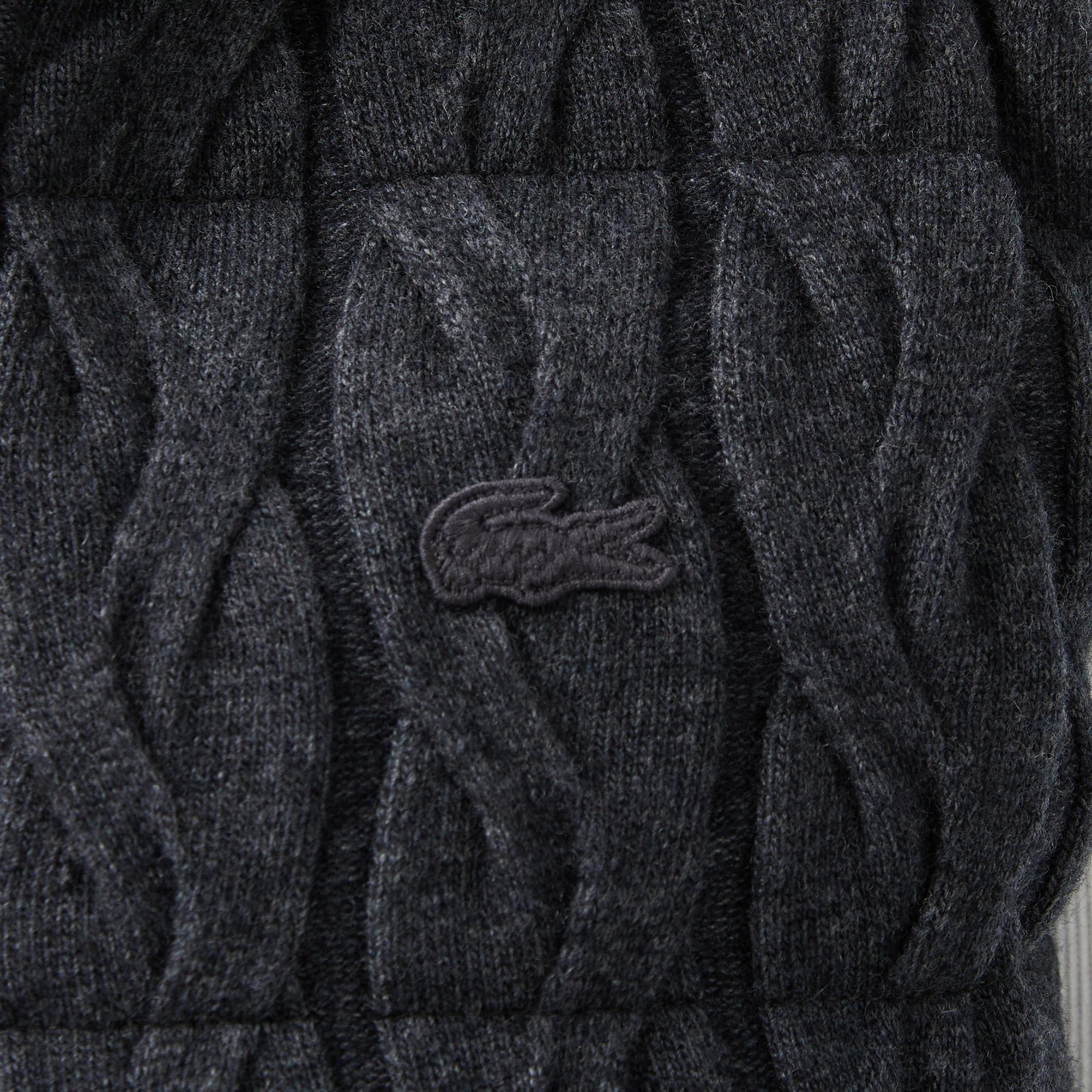 Lacoste Kadın Regular Fit Dik Yaka Kapitone Koyu Gri Yelek