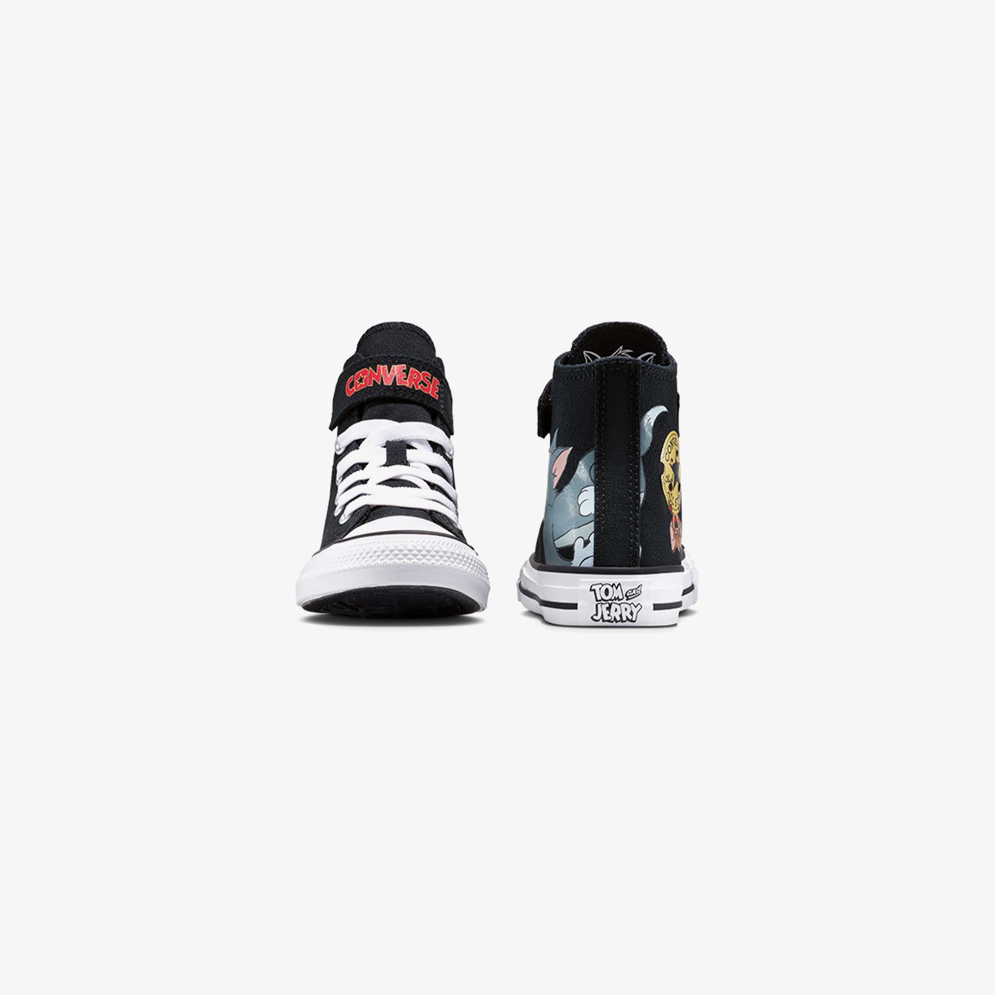 Converse X Tom & Jerry Chuck Taylor All Star Easy-On Çocuk Siyah Sneaker