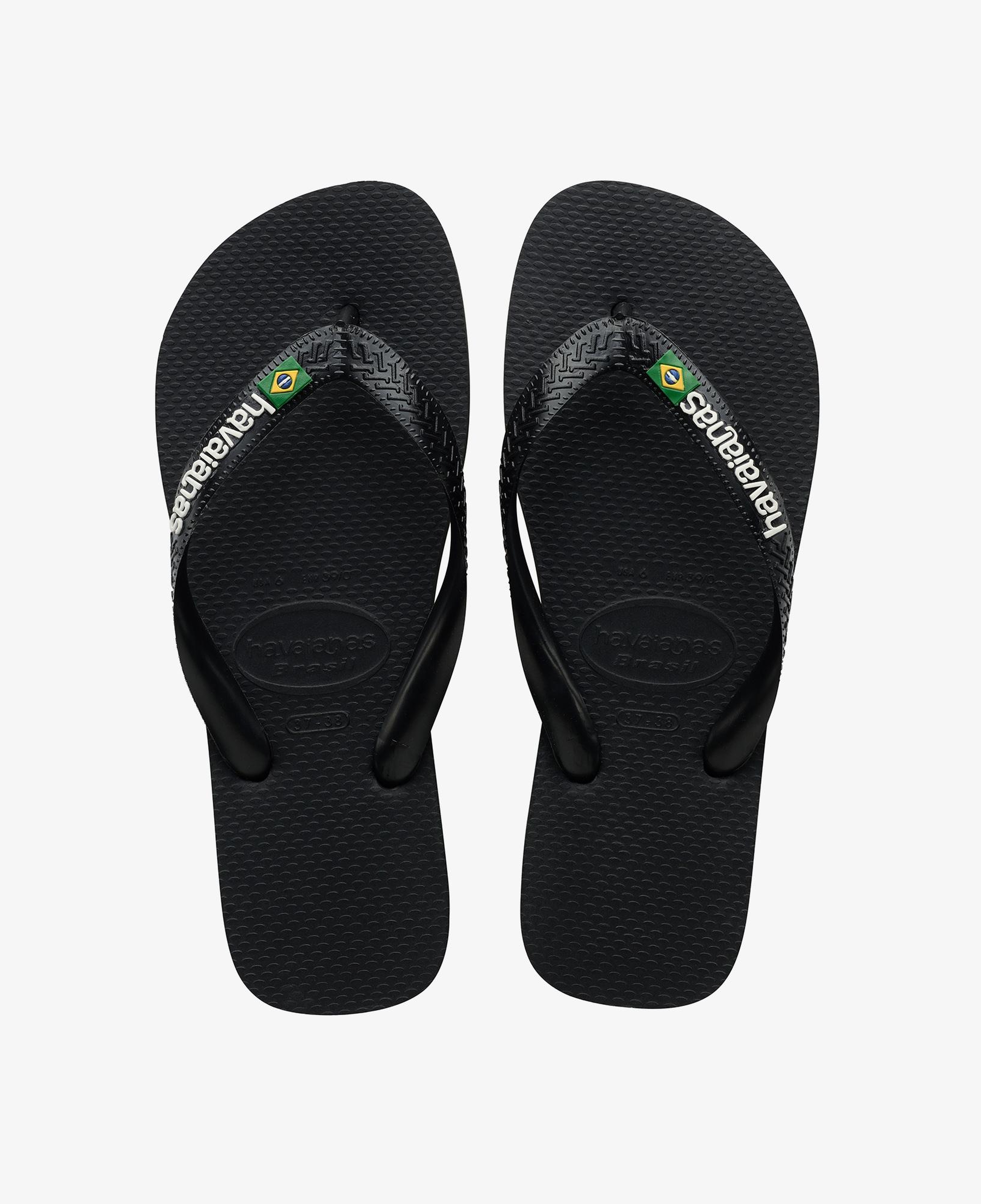 Havaianas Brasil Logo Erkek Siyah Terlik