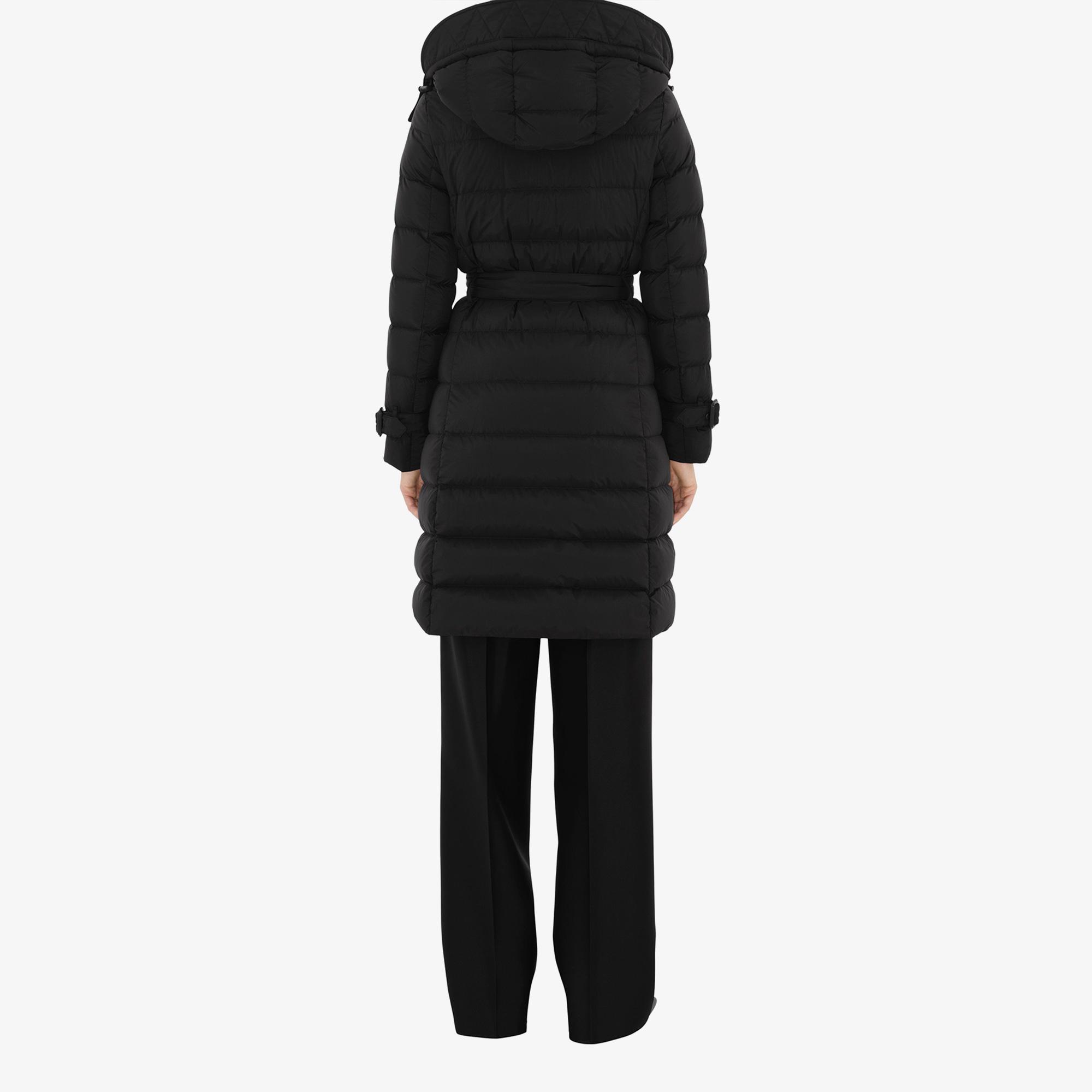 Burberry Mid-length Nylon Puffer Kadın Siyah Mont