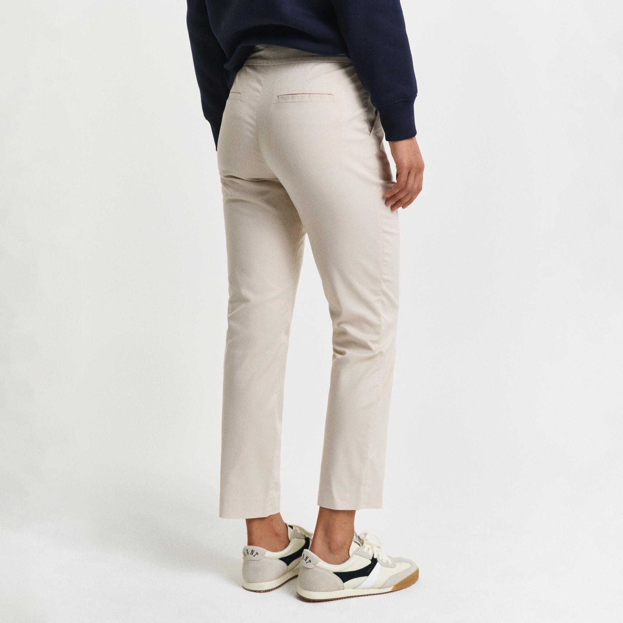 GANT Kadın Bej Slim Fit Pantolon