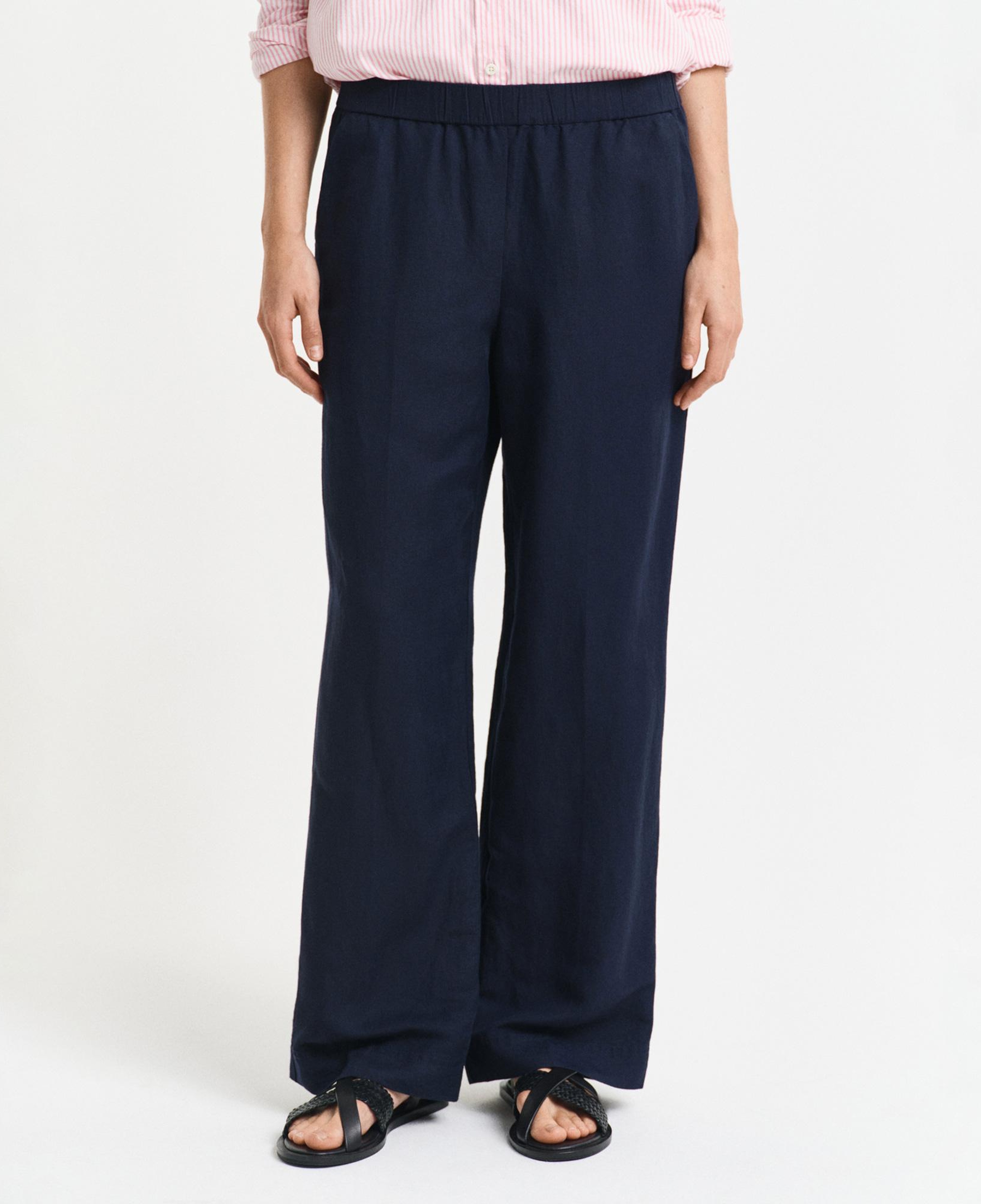 GANT Kadın Lacivert Relaxed Fit Pantolon