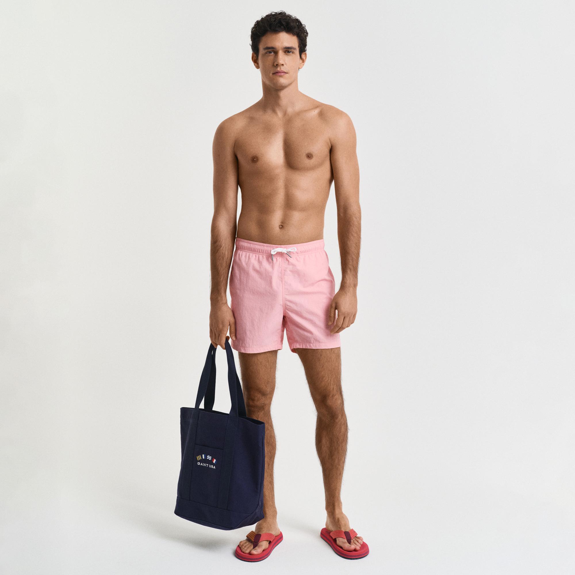 GANT Erkek Pembe Regular Fit Mayo Şort