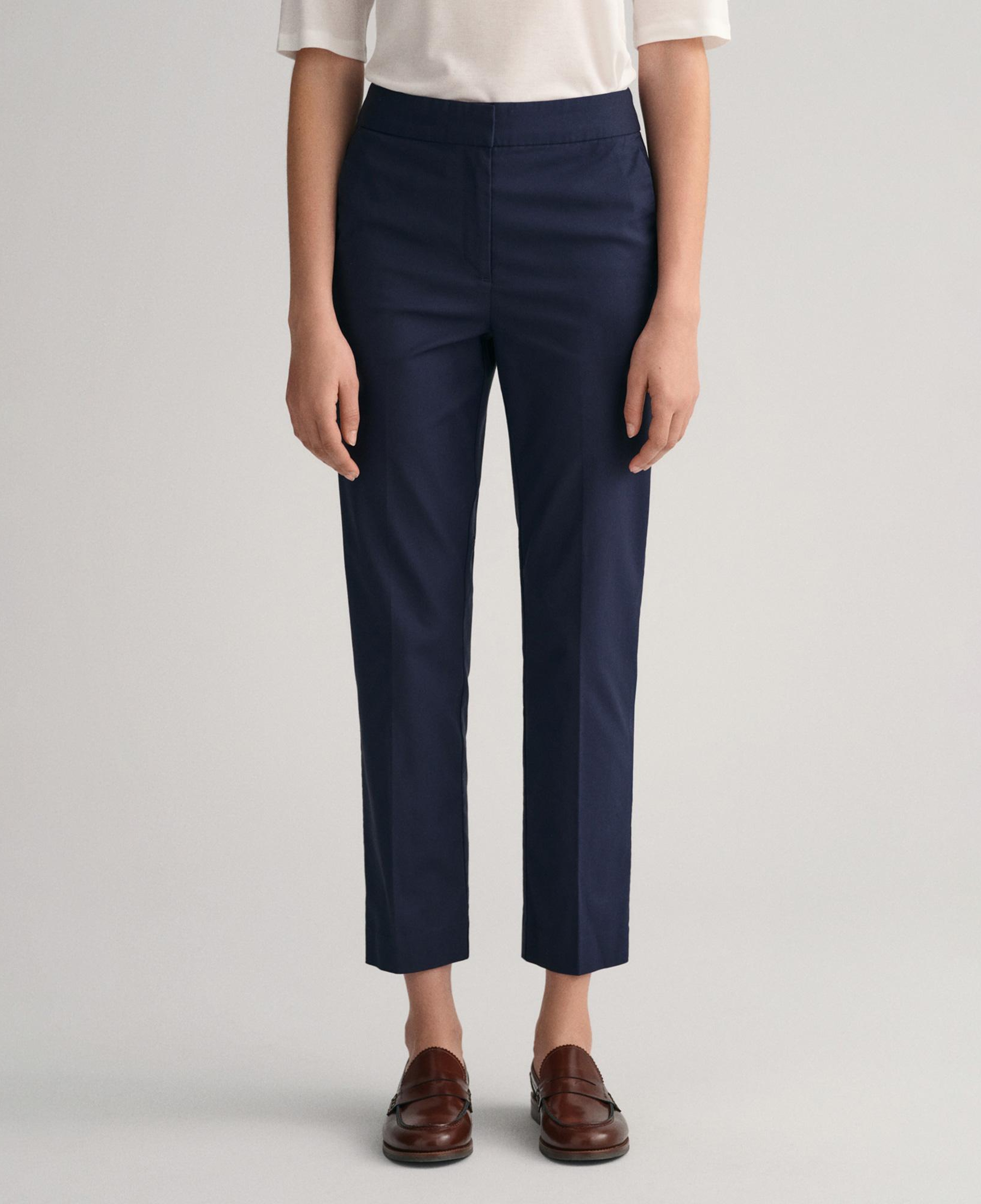 GANT Kadın Lacivert Slim Fit Pantolon